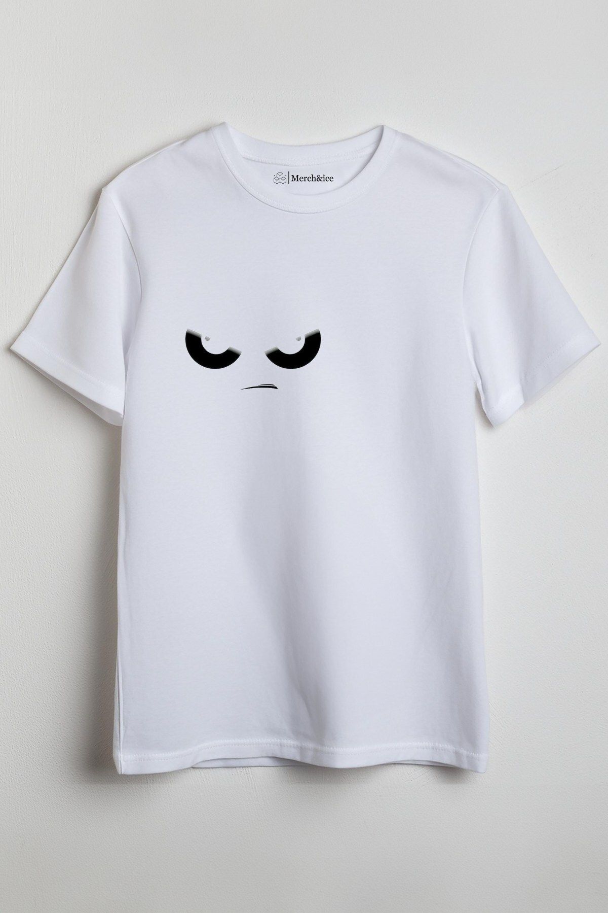Merch&ice Sinirli Gözler Baskılı Unisex T-Shirt