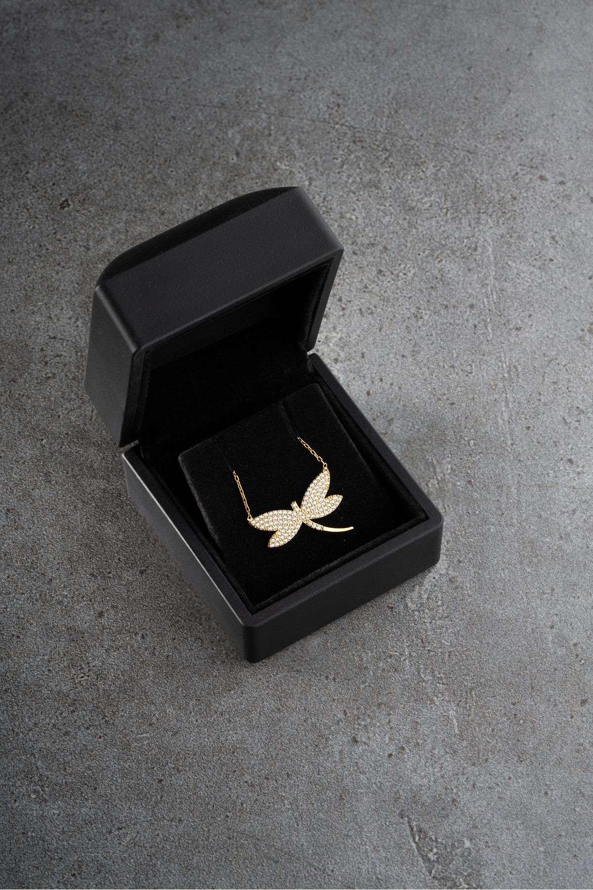 Silvano Jewelry 925 Ayar Gümüş Işıklı Kutuda Yusufçuk Kolye