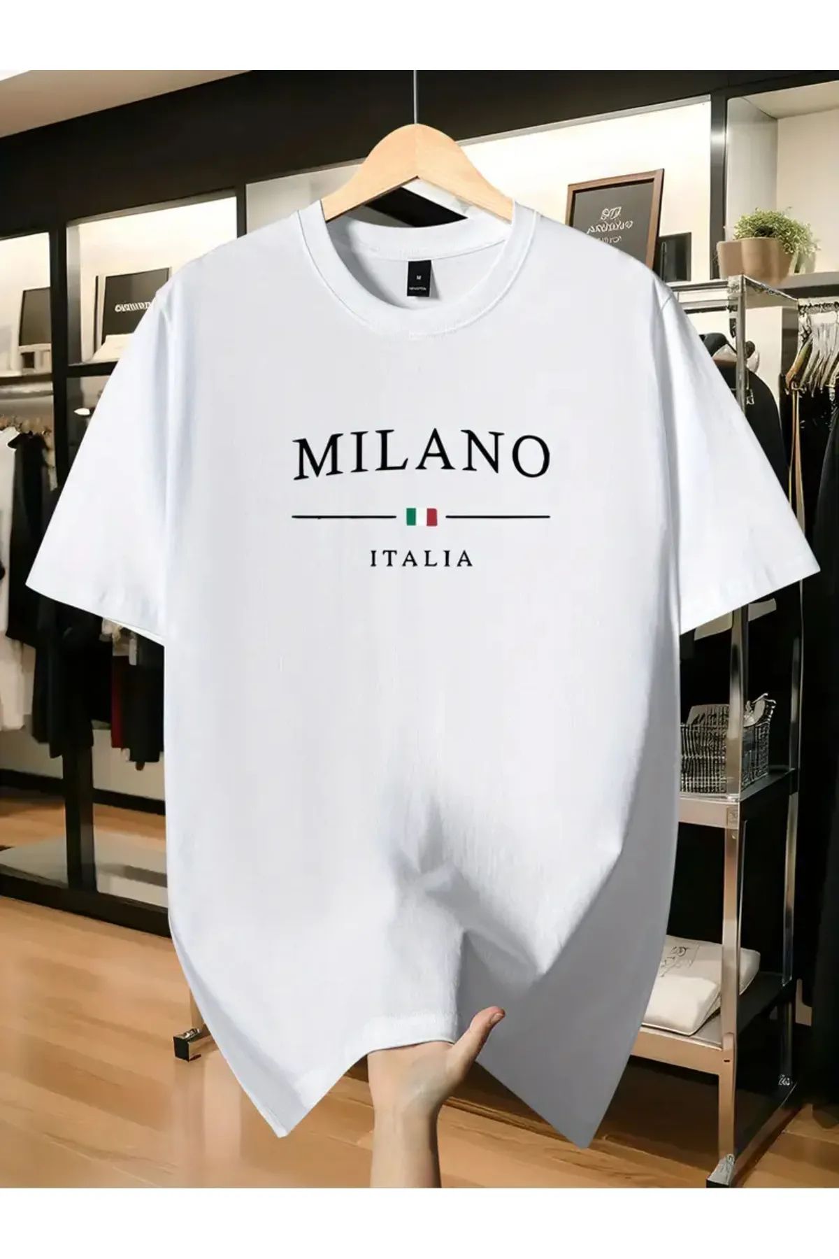 MANCY Unisex Büyük Beden Baskılı Oversize %100 Pamuk T-shirt