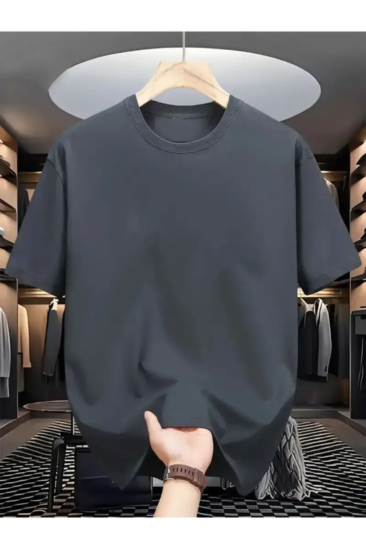 MANCY Basic Oversize %100 Pamuk T-shirt