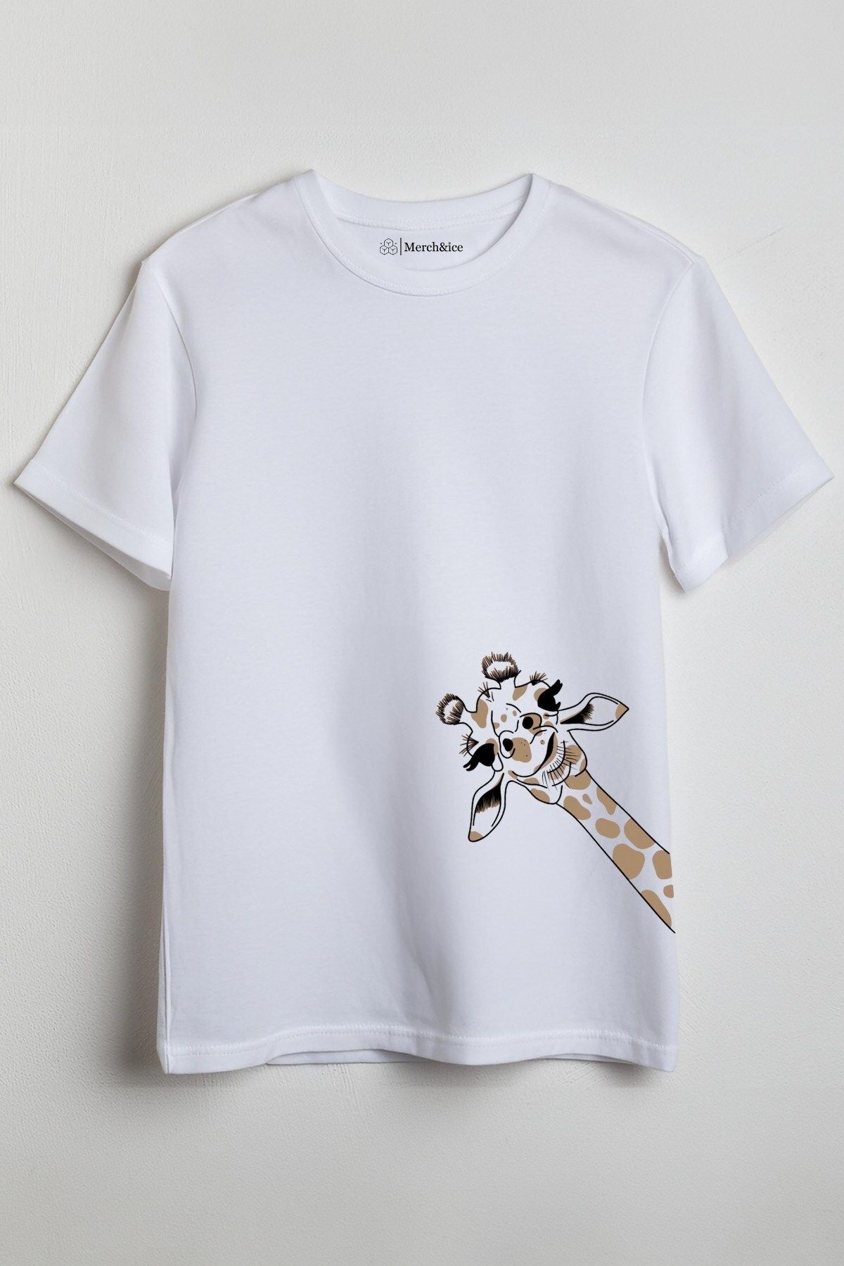 Merch&ice Görünmez Zürafa Baskılı Unisex T-Shirt