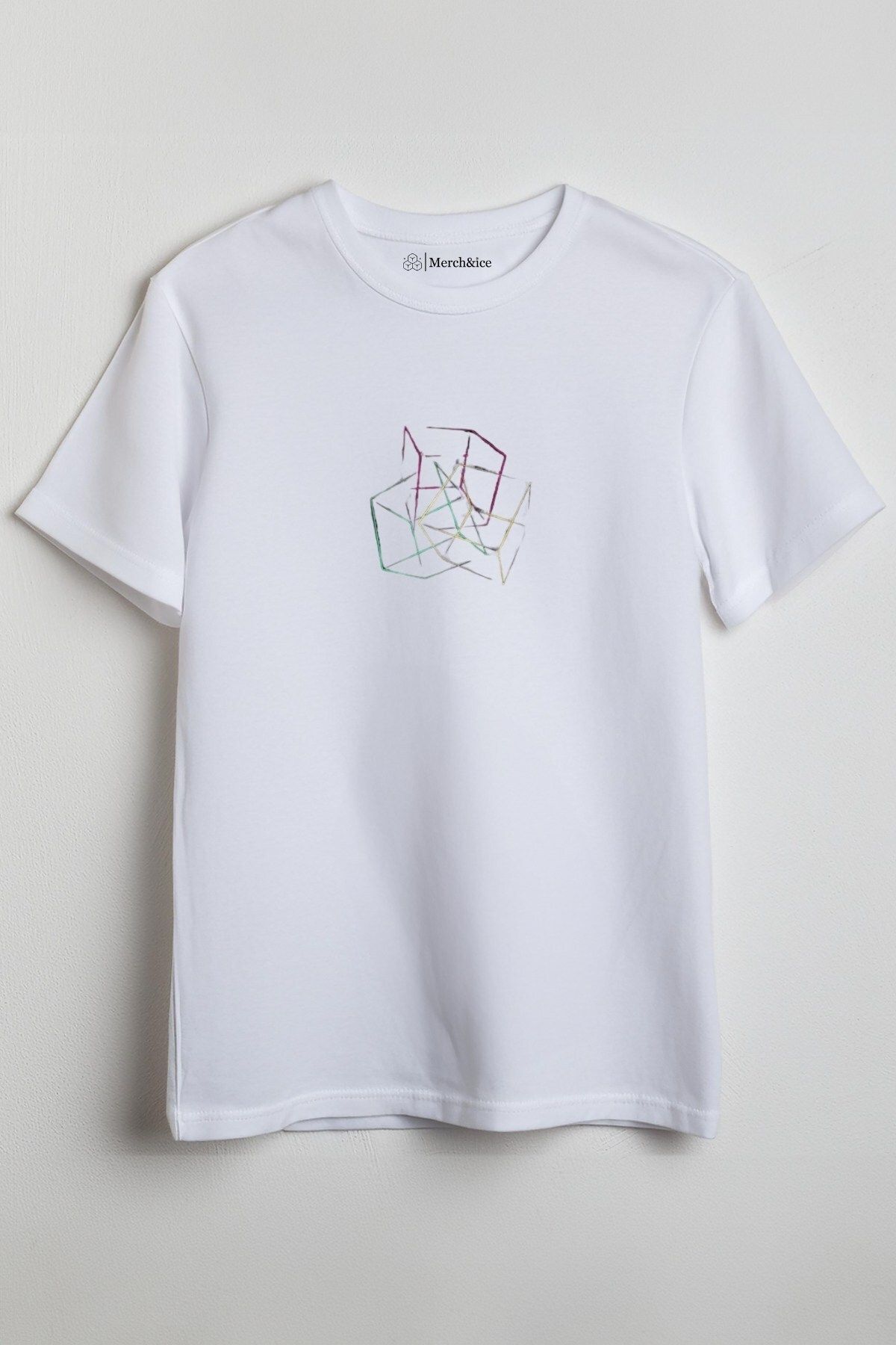 Merch&ice Çılgın Küpler Baskılı Unisex T-Shirt