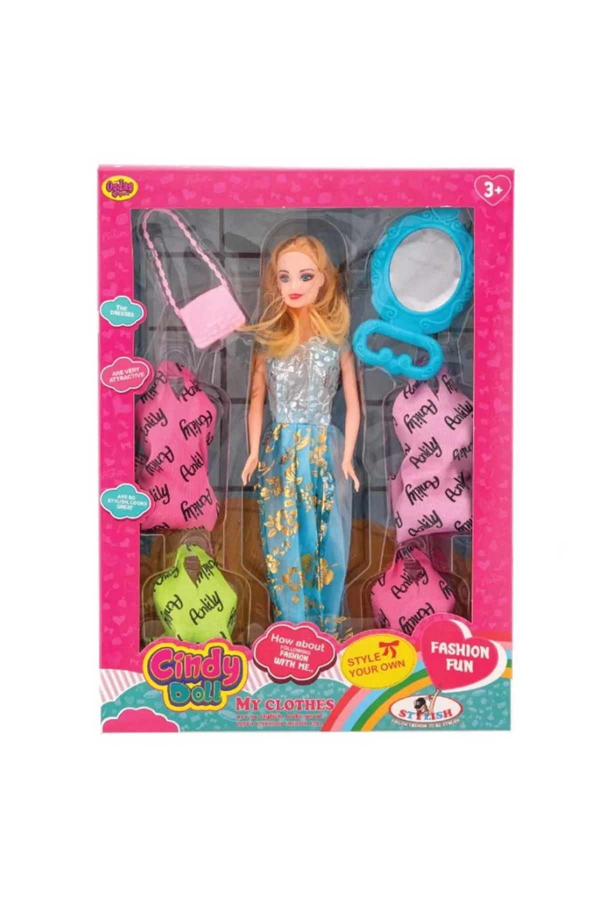 OYDAS Oydaş Anlily Aynalı Çantalı Yedek Elbiseli Bebek 02280