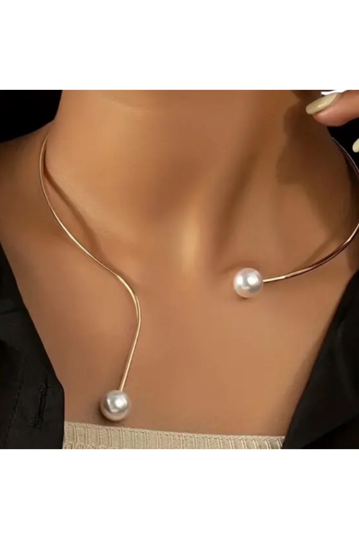 Sevilgülgünfinecrafts İNCİLİ CHOKER KOLYE