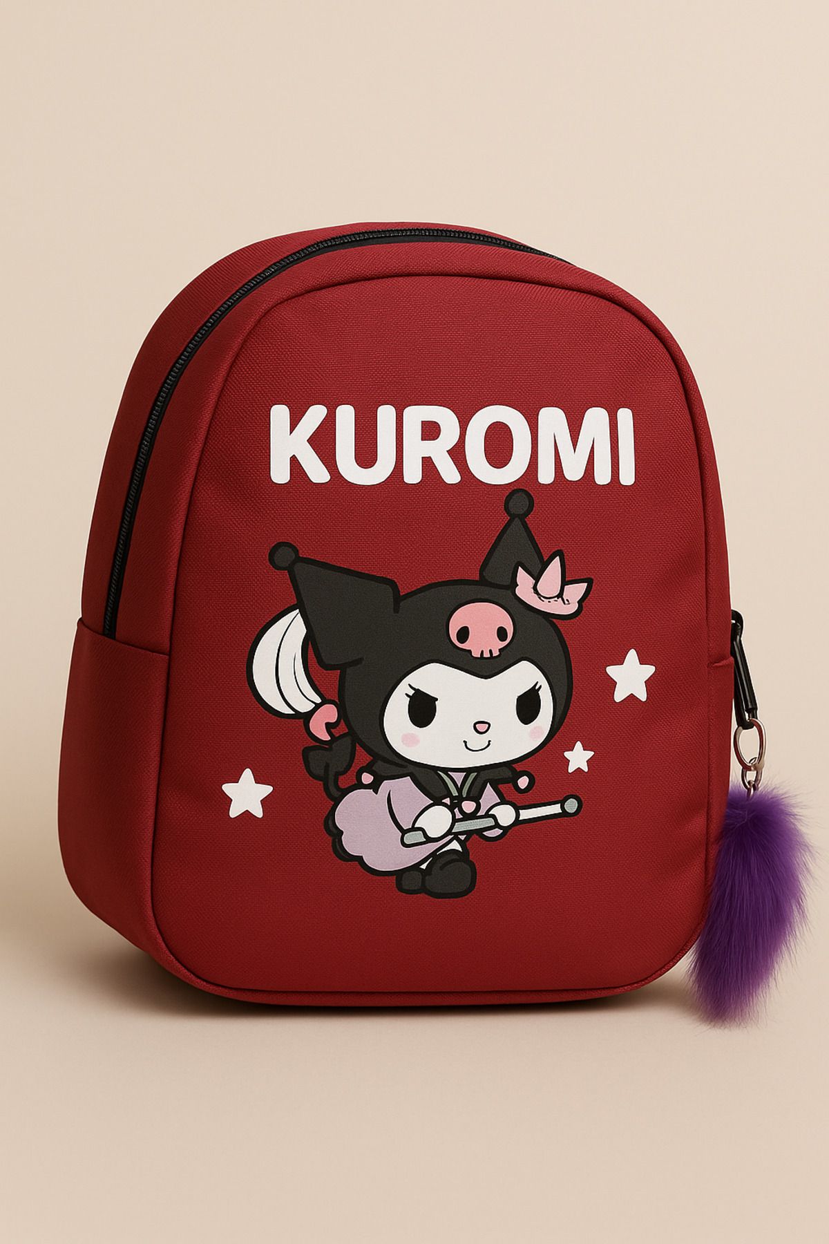 کوله پشتی دخترانه و پسرانه بچگانه مهد کودک KUROMI ANIME RED MINI CHILDRY Mesisa