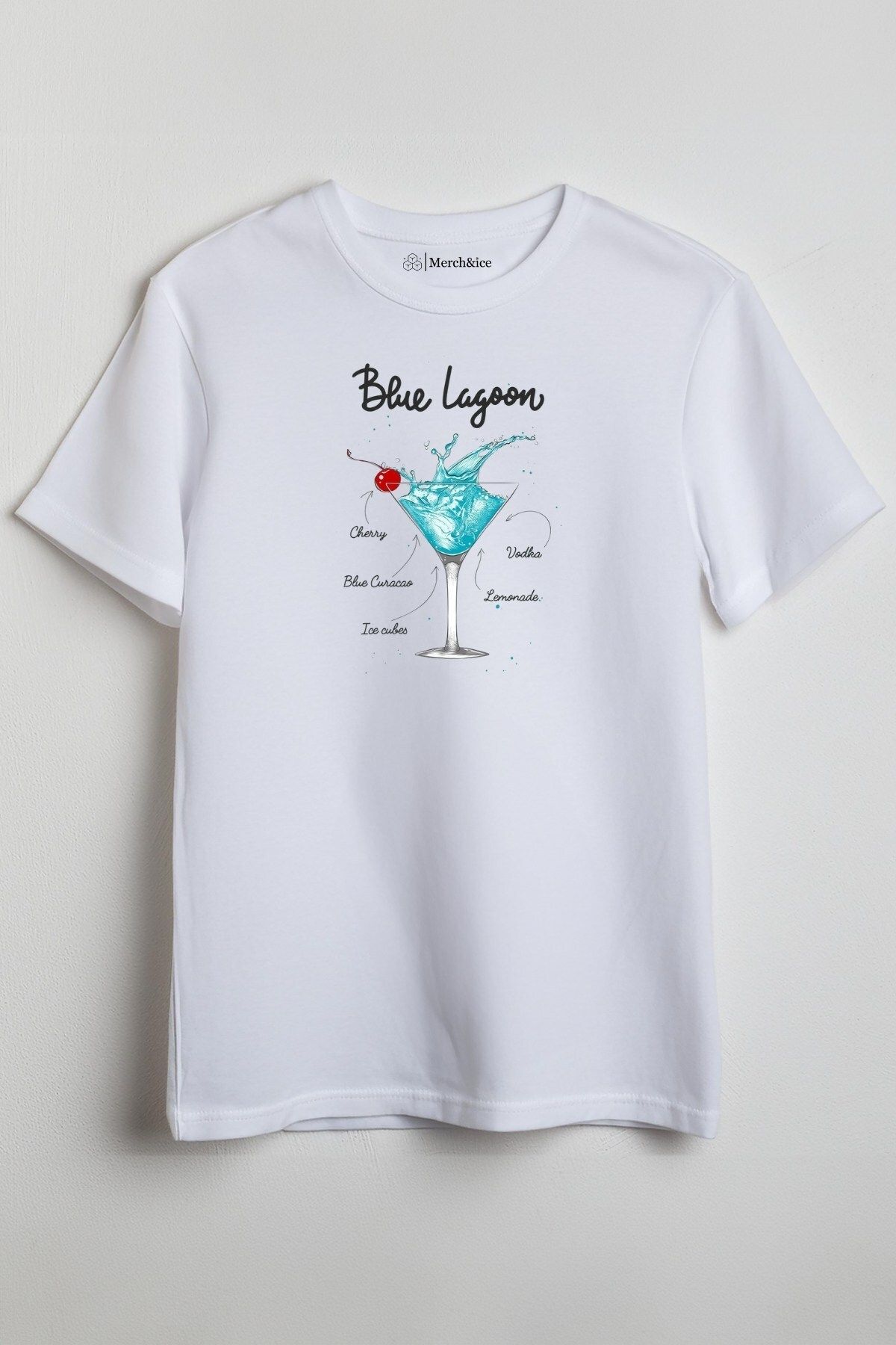 Merch&ice Tarifli Blue Lagoon Baskılı Unisex T-Shirt