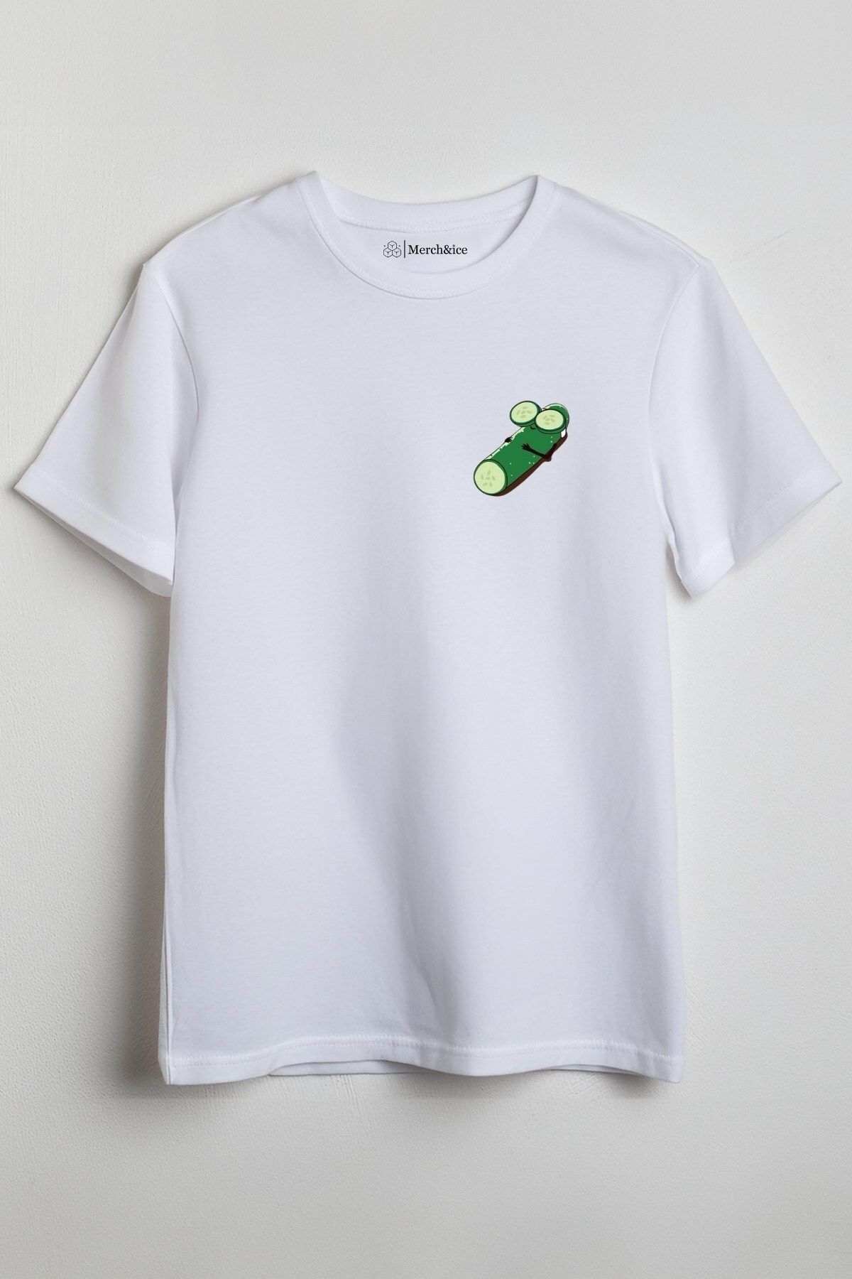 Merch&ice Maskeli Salatalık Baskılı Unisex T-Shirt