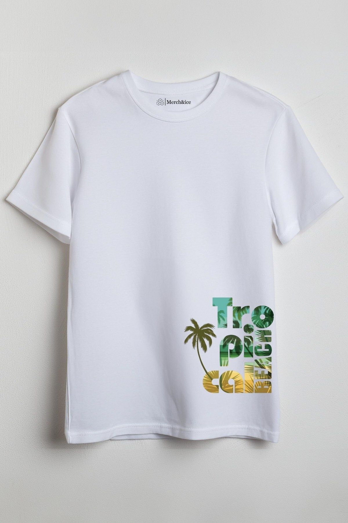 Merch&ice Tropical Beach Baskılı Unisex T-Shirt
