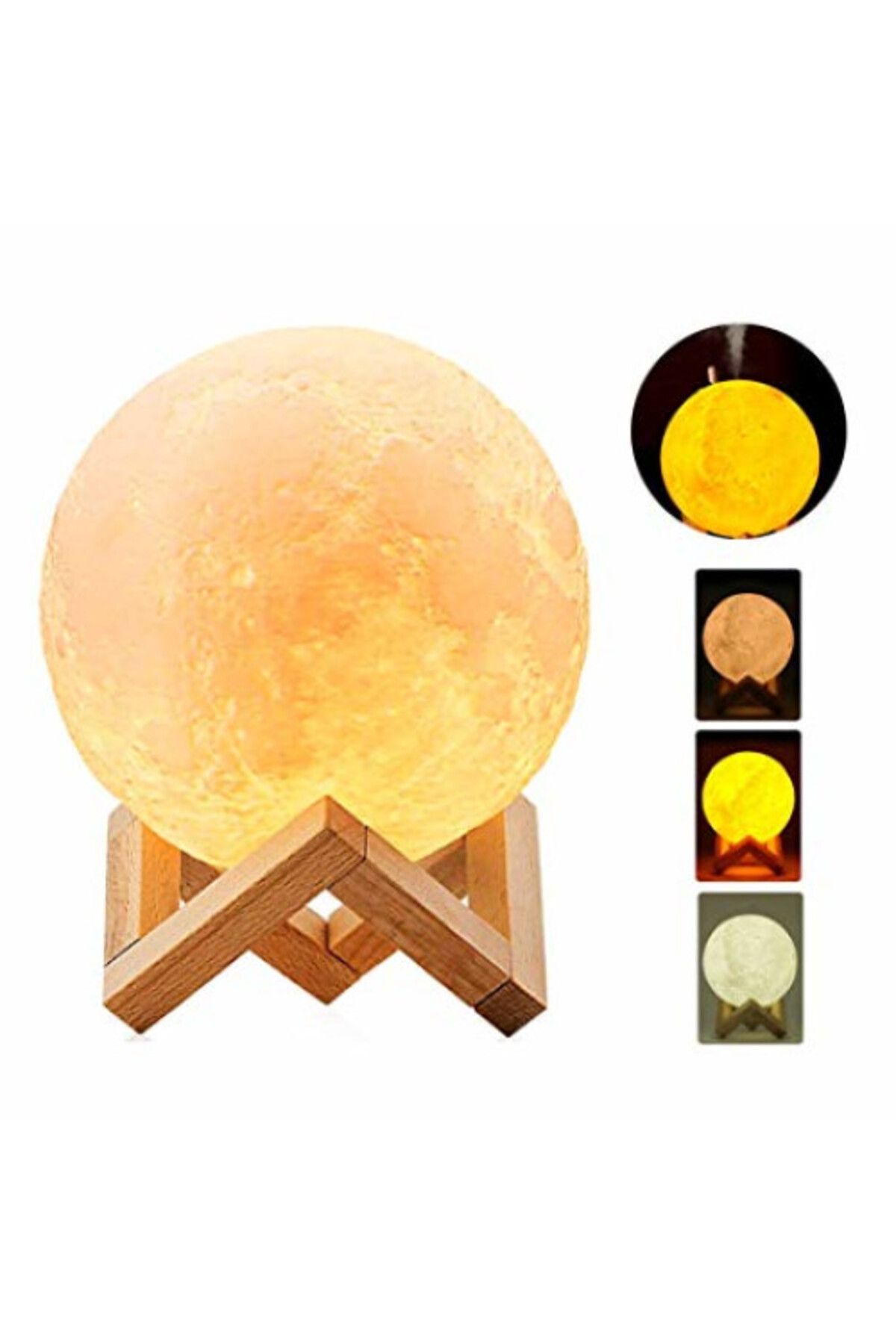 FOXMAG24-Humidifier 2-in-1 night light humidifier with battery/plug operation, 3D moon 3