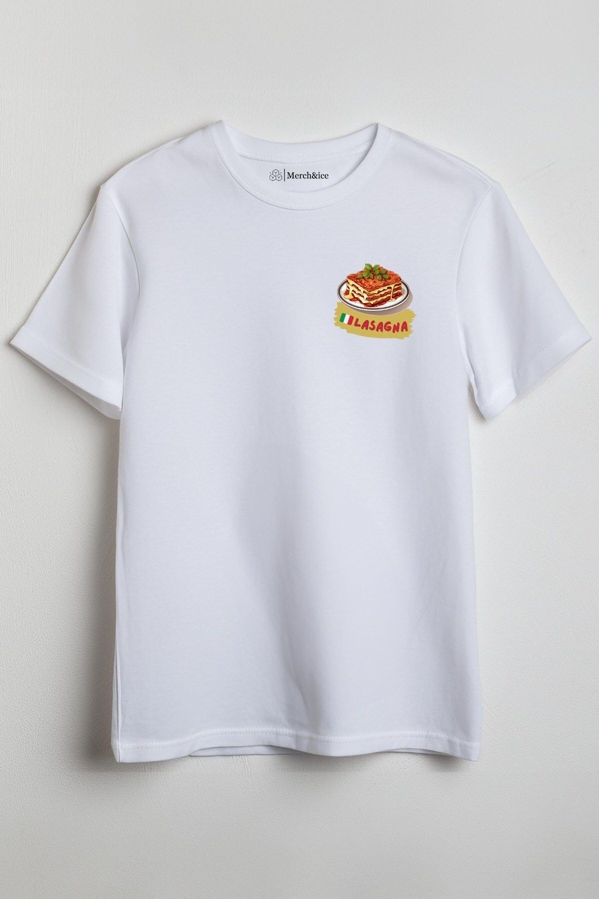 Merch&ice Lazanya İtalya Baskılı Unisex T-Shirt