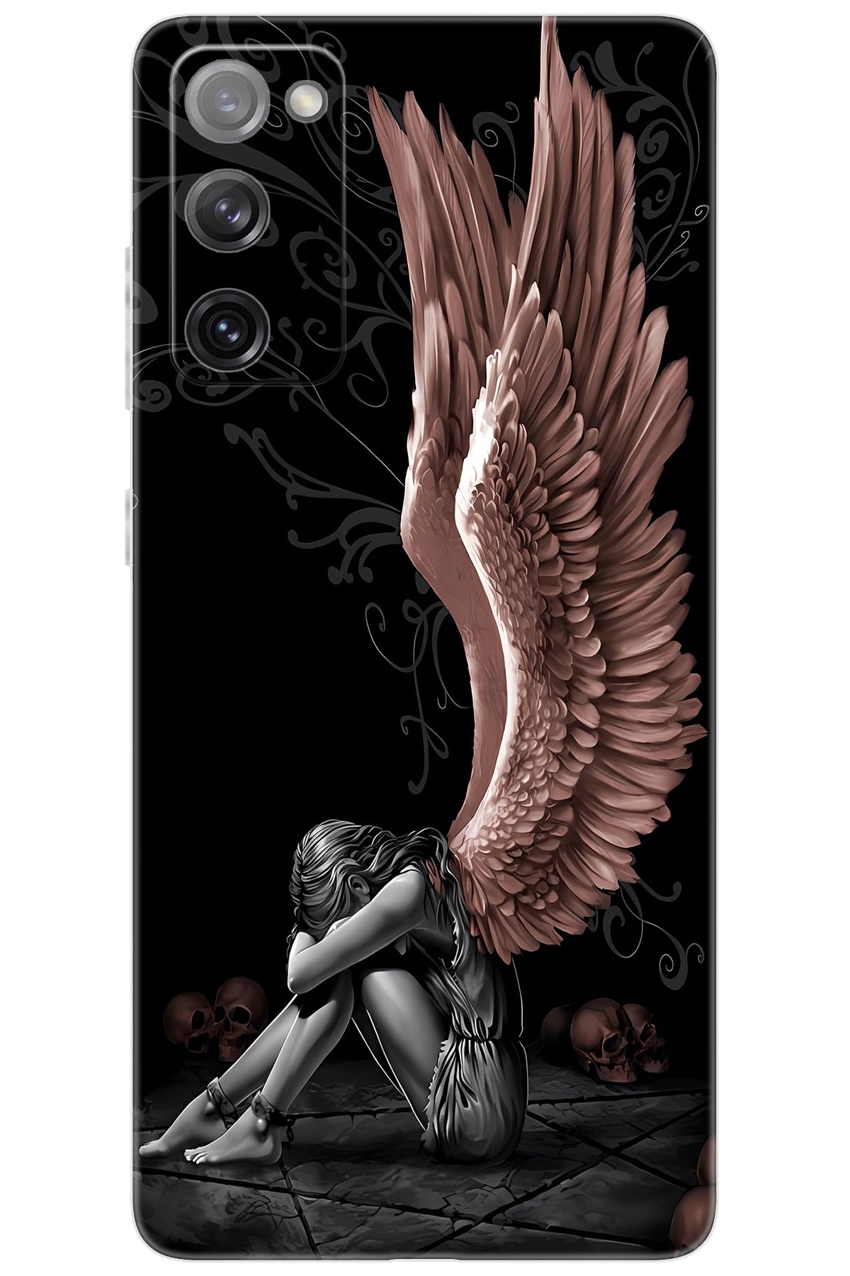 Ceppare Samsung Galaxy S20 FE (SM-G780G) Uyumlu Kılıf Desen Baskı Silikon Enslaved Angel STK:654 CP-7wOjG0F