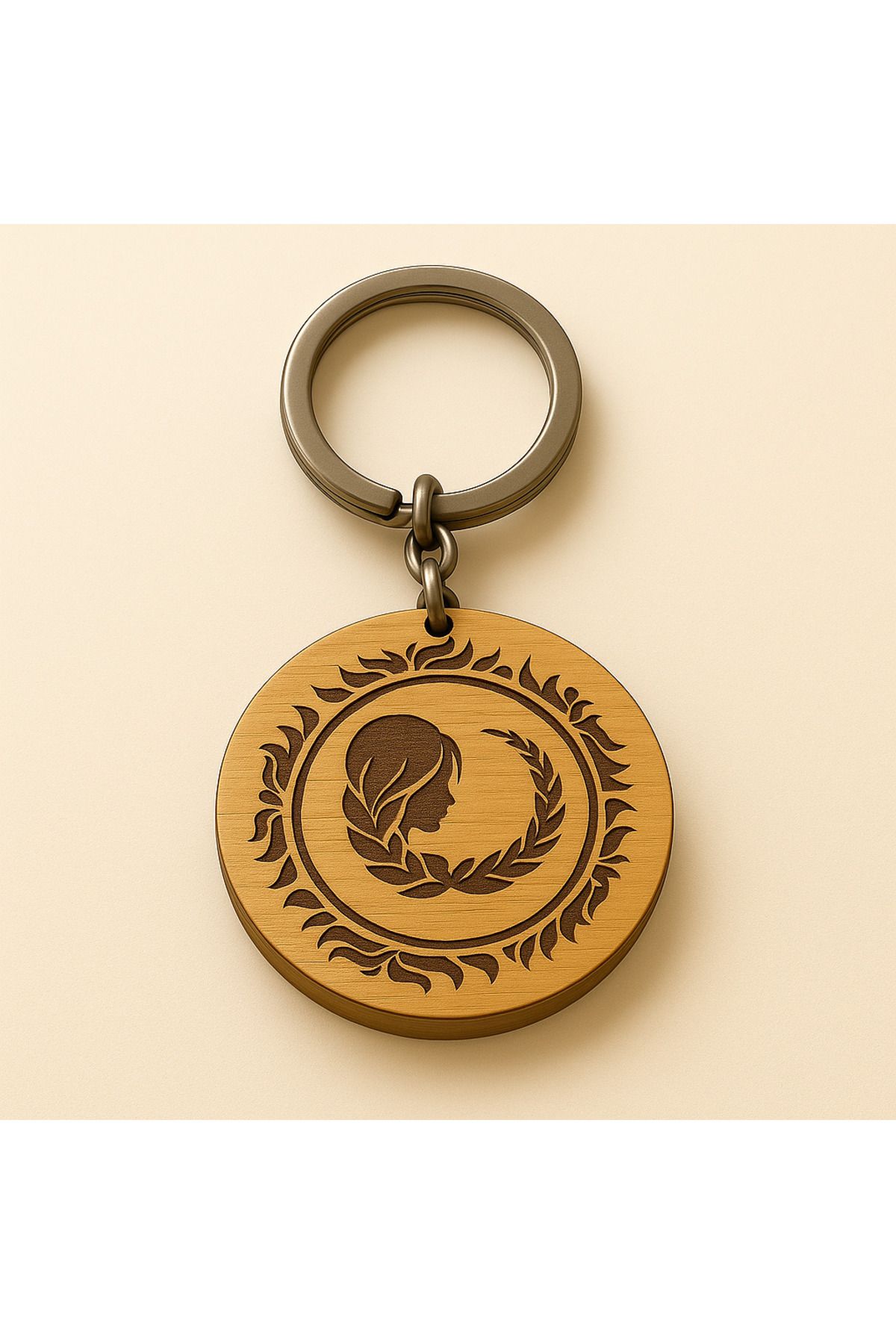 MSMETICARET Burç Anahtarlık – |12 Zodyak Sembolü | Ahşap Çift Taraflı Lazer Gravürlü| Zodiac Keychain