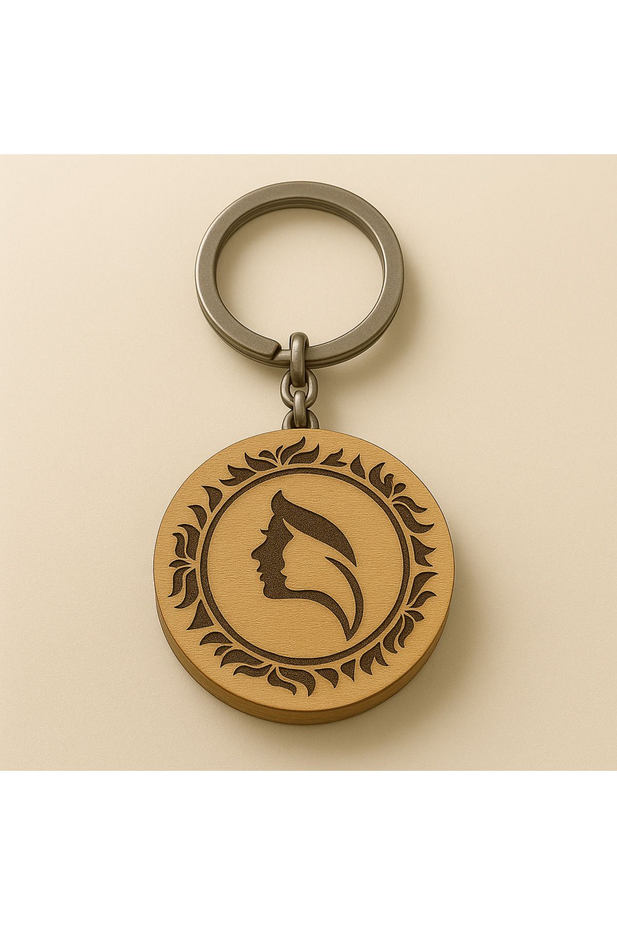 MSMETICARET Burç Anahtarlık – |12 Zodyak Sembolü | Ahşap Çift Taraflı Lazer Gravürlü| Zodiac Keychain