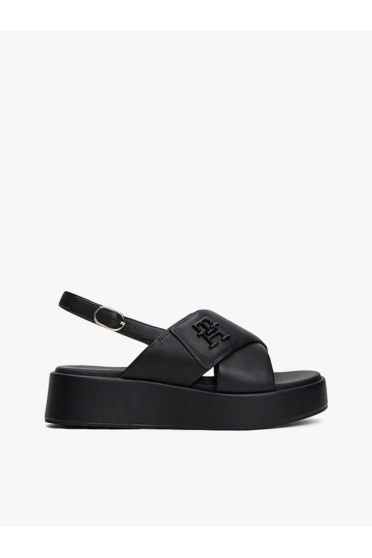 Tommy Hilfiger TH LOGO HW PADDED LEATHER SANDAL