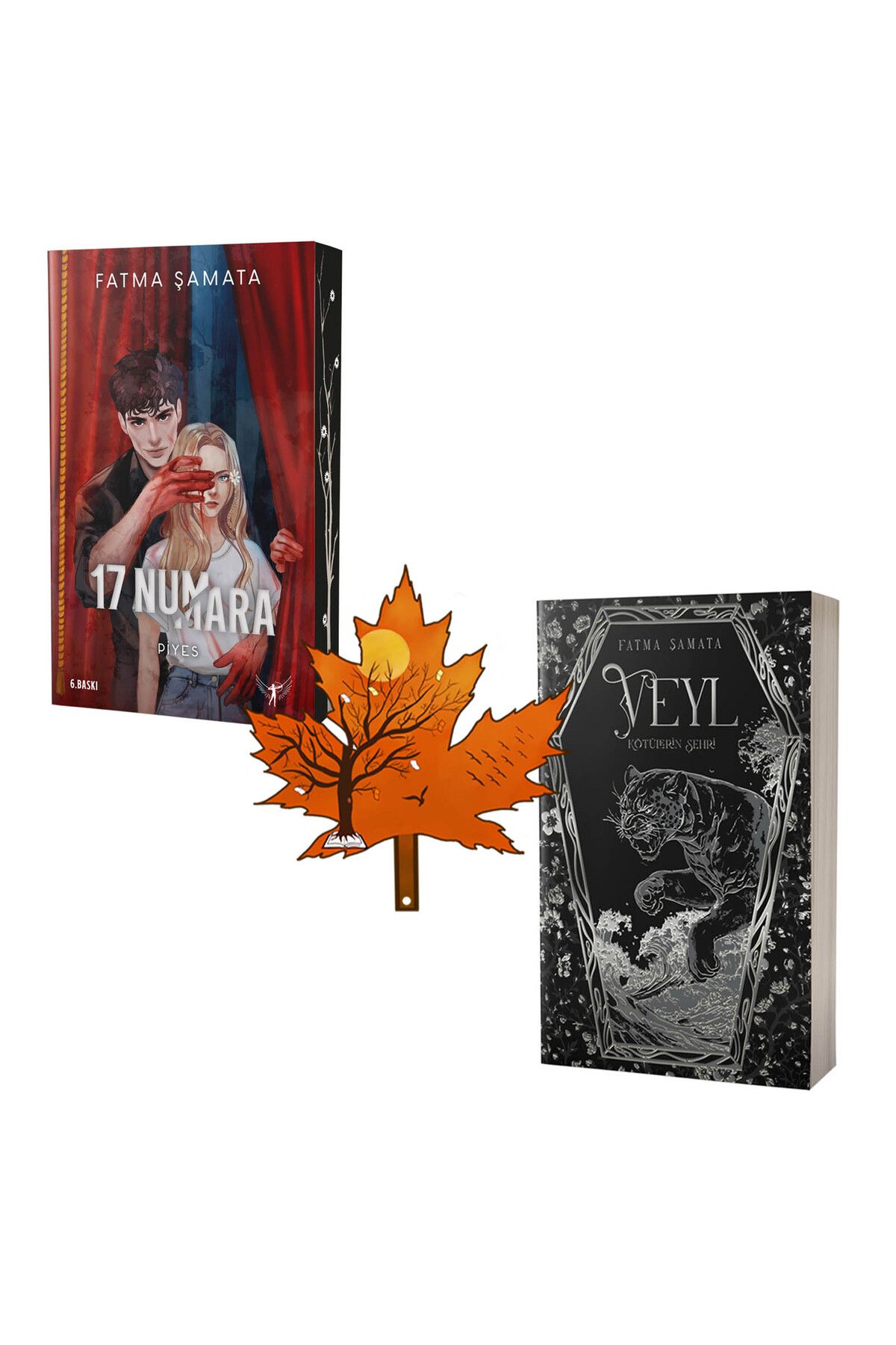 Artemis Yayınları fatma şamata - 17 numara piyes - Veyl - Kötülerin Şehri - 2 kitap ve kitap ayracı