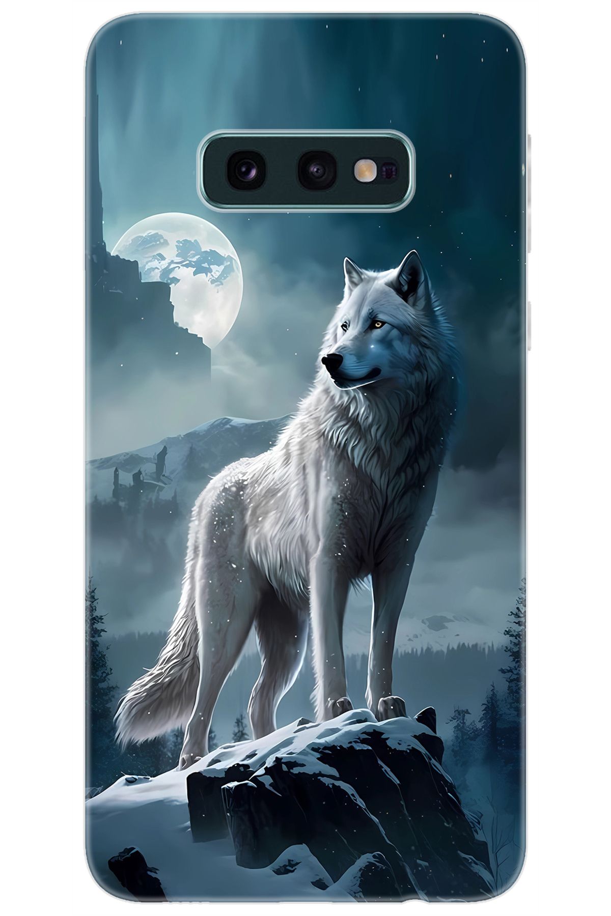Ceppare Samsung Galaxy S10E (SM-G970F) Uyumlu Kılıf Desen Baskılı Silikon Kurt STK:683 CP-kbMCM0d