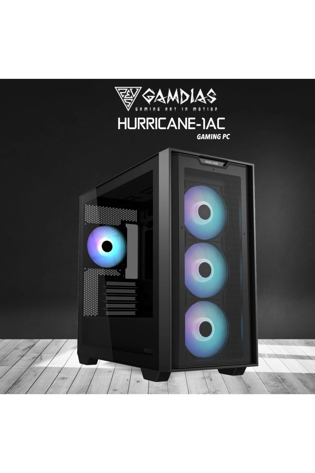 Powered by ASUS Hurrıcane-1ac, Ryzen 5 7600, 32gb Ddr5 Ram, 1tb Nvme Ssd, 8gb Gddr6 Rtx4060 Ekran Kartı, 750w Kasa,