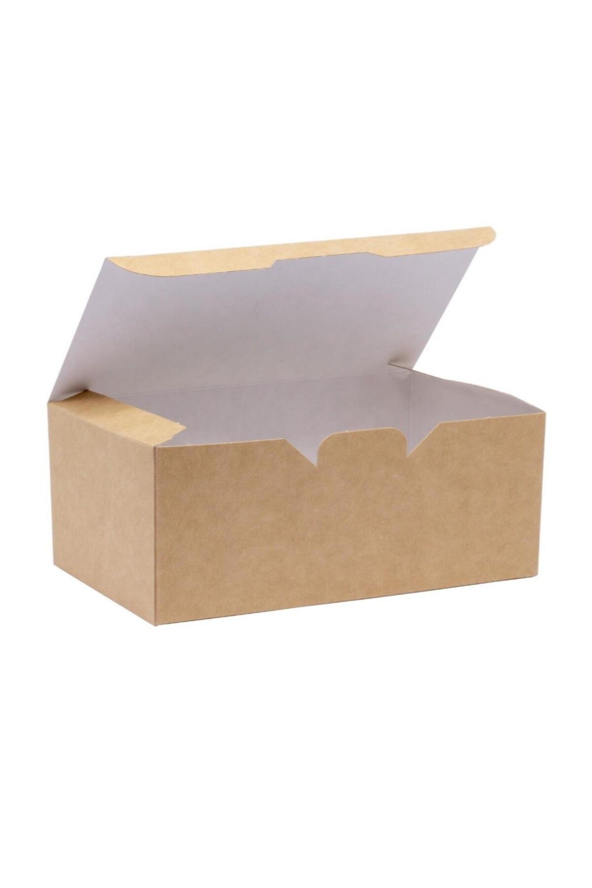 Murty99 Natural Kraft Soğan Halkası/Nugget Kutusu Orta Boy 17.5x10x7 Cm 500 Adet