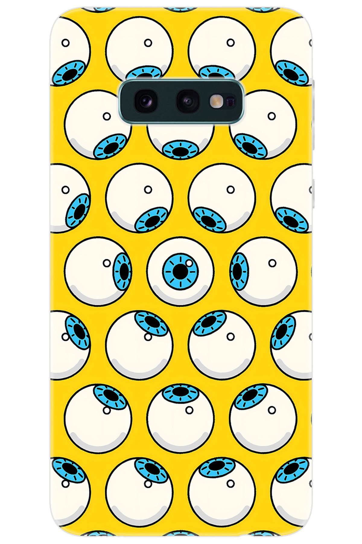 Ceppare Samsung Galaxy S10E (SM-G970F) Uyumlu Kılıf Desen Baskılı Silikon Gözler STK:619 CP-VtJ1Qbo