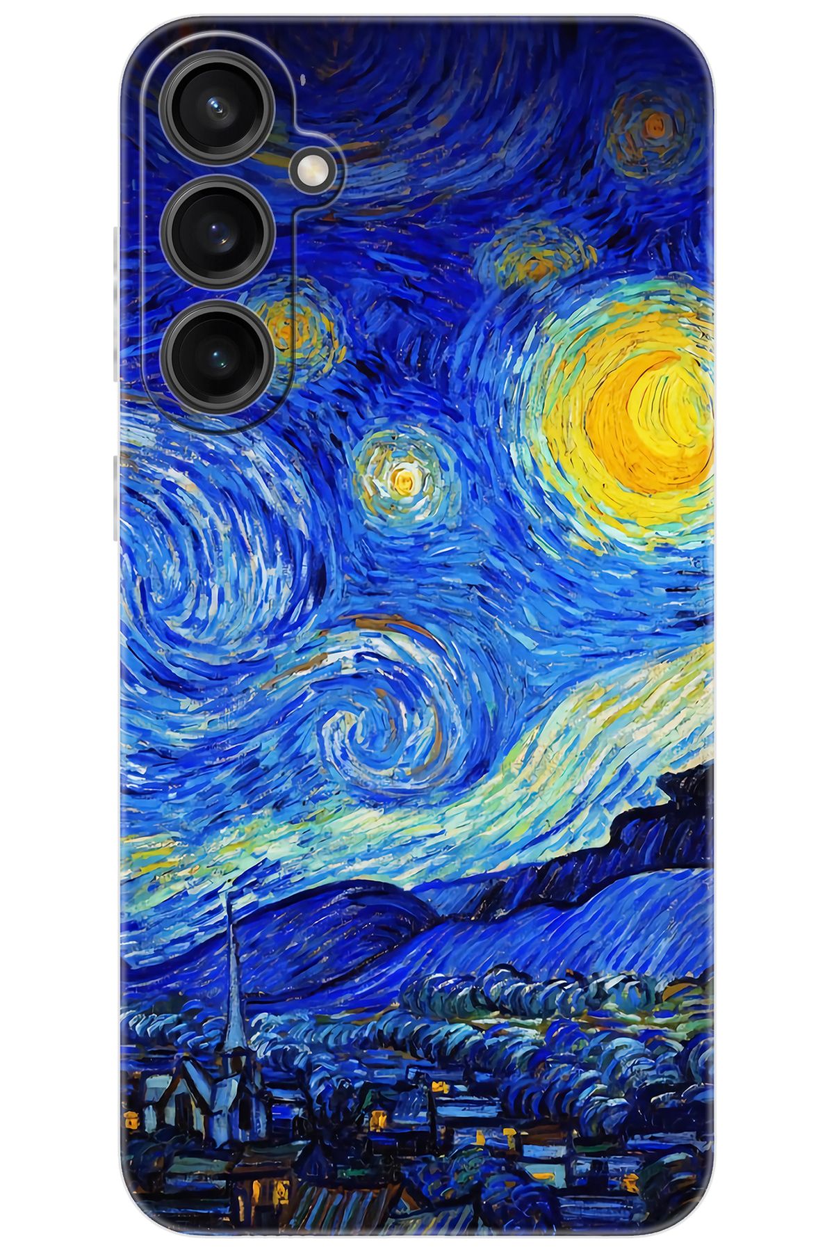 Ceppare Samsung Galaxy S23 FE (SM-S711B) Uyumlu Kılıf Silikon Starry Night Yıldızlı Gece S757 CP-UAJaR0M