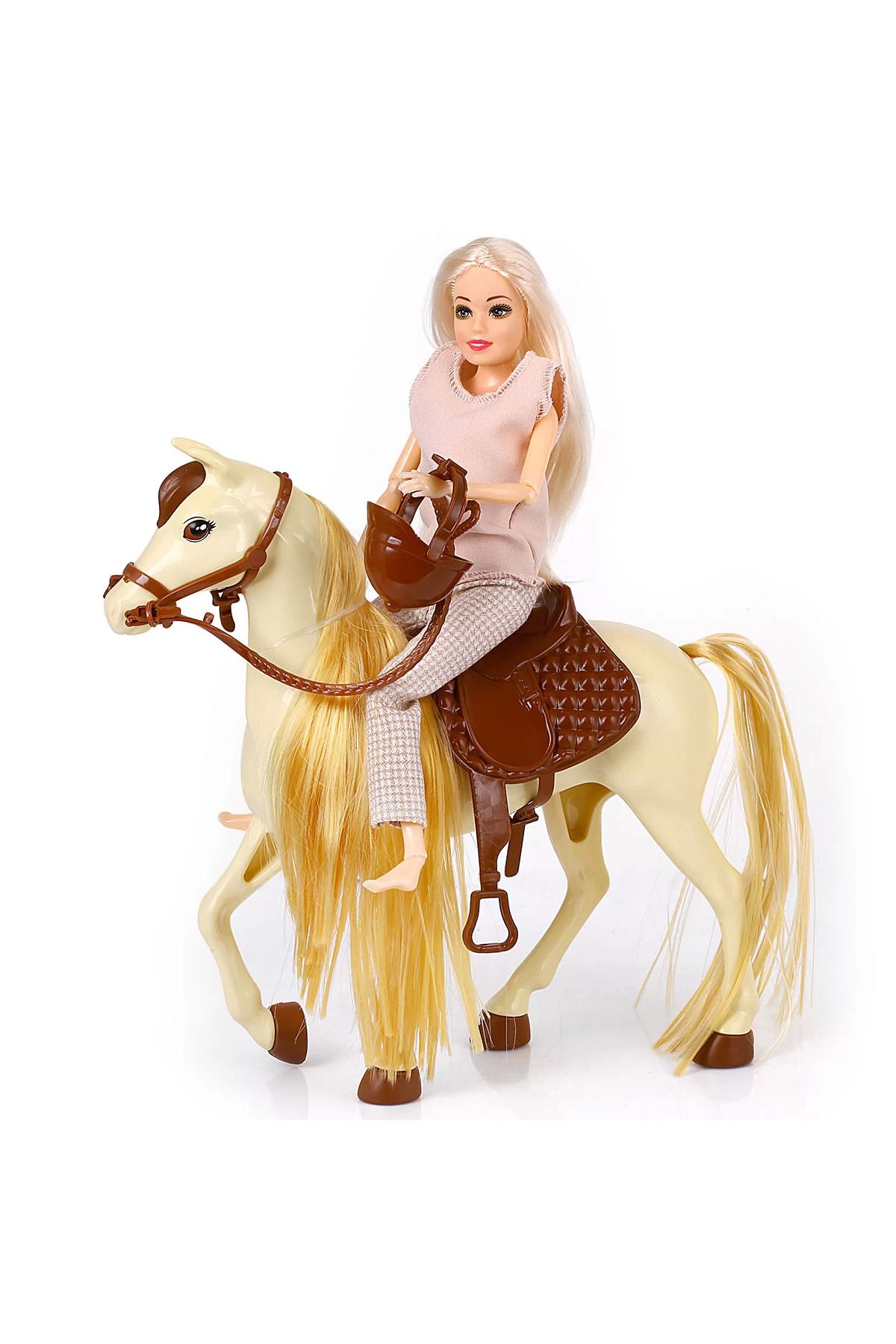 GALTOYS Jasmine Atlı Bebek Bej-Kahve