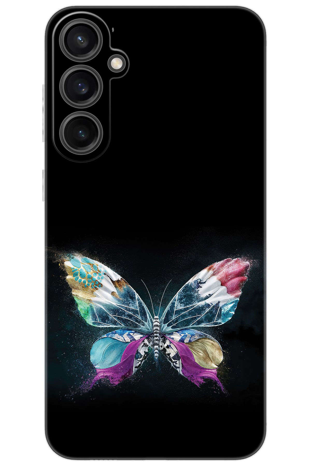 Ceppare Samsung Galaxy S23 FE (SM-S711B) Uyumlu Kılıf Desen Baskılı Silikon Kelebek Resim STK:548 CP-ZFt1Hz2
