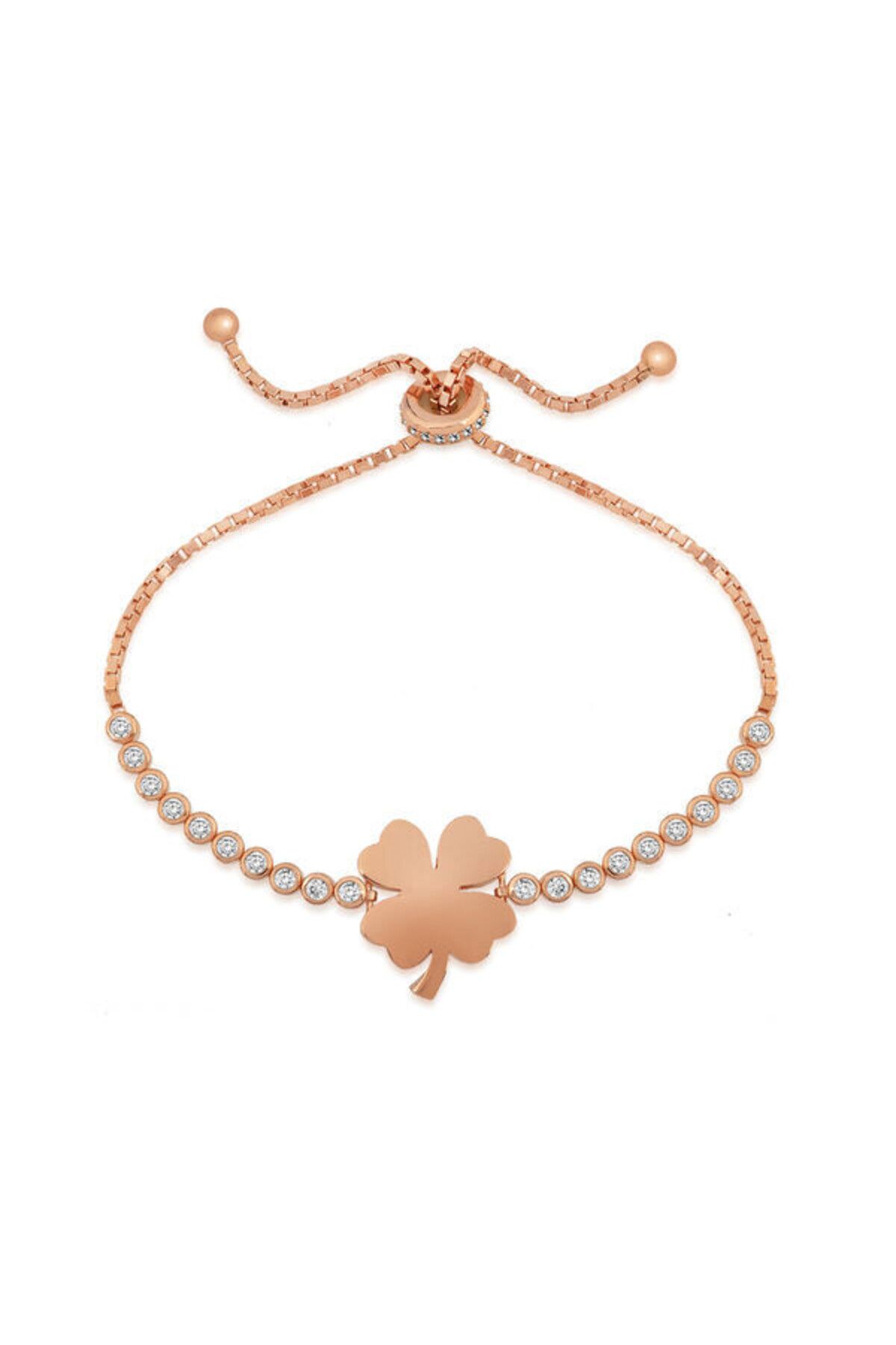 shop Rose Yonca 925 Ayar Gümüş Bileklik
