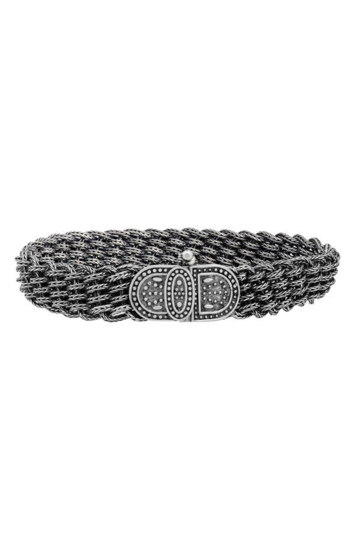 shop Elişi Örgü 925 Ayar Gümüş Erkek Bileklik