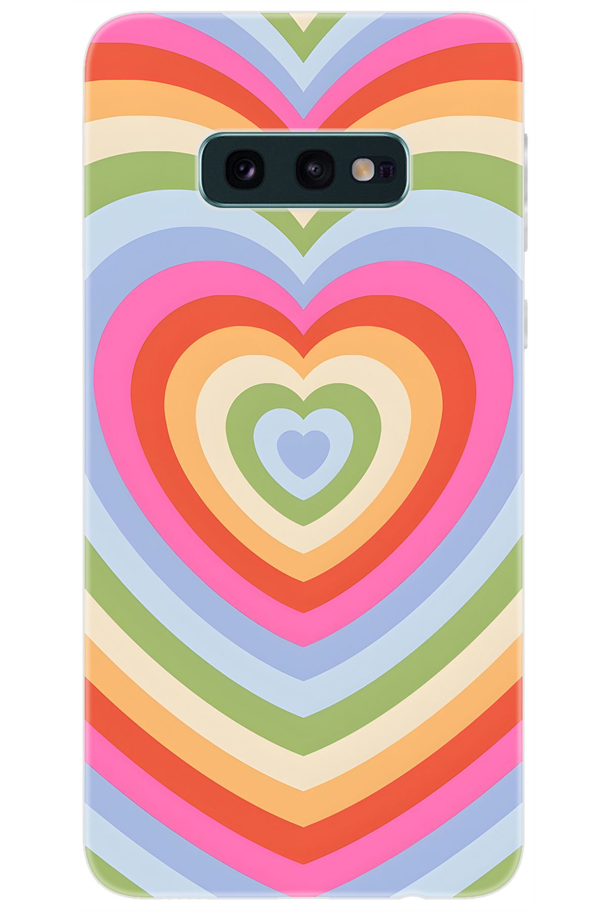 Ceppare Samsung Galaxy S10E (SM-G970F) Uyumlu Kılıf Desen Baskılı Silikon Renkli Kalpler STK:1019 CP-DXj9IIa
