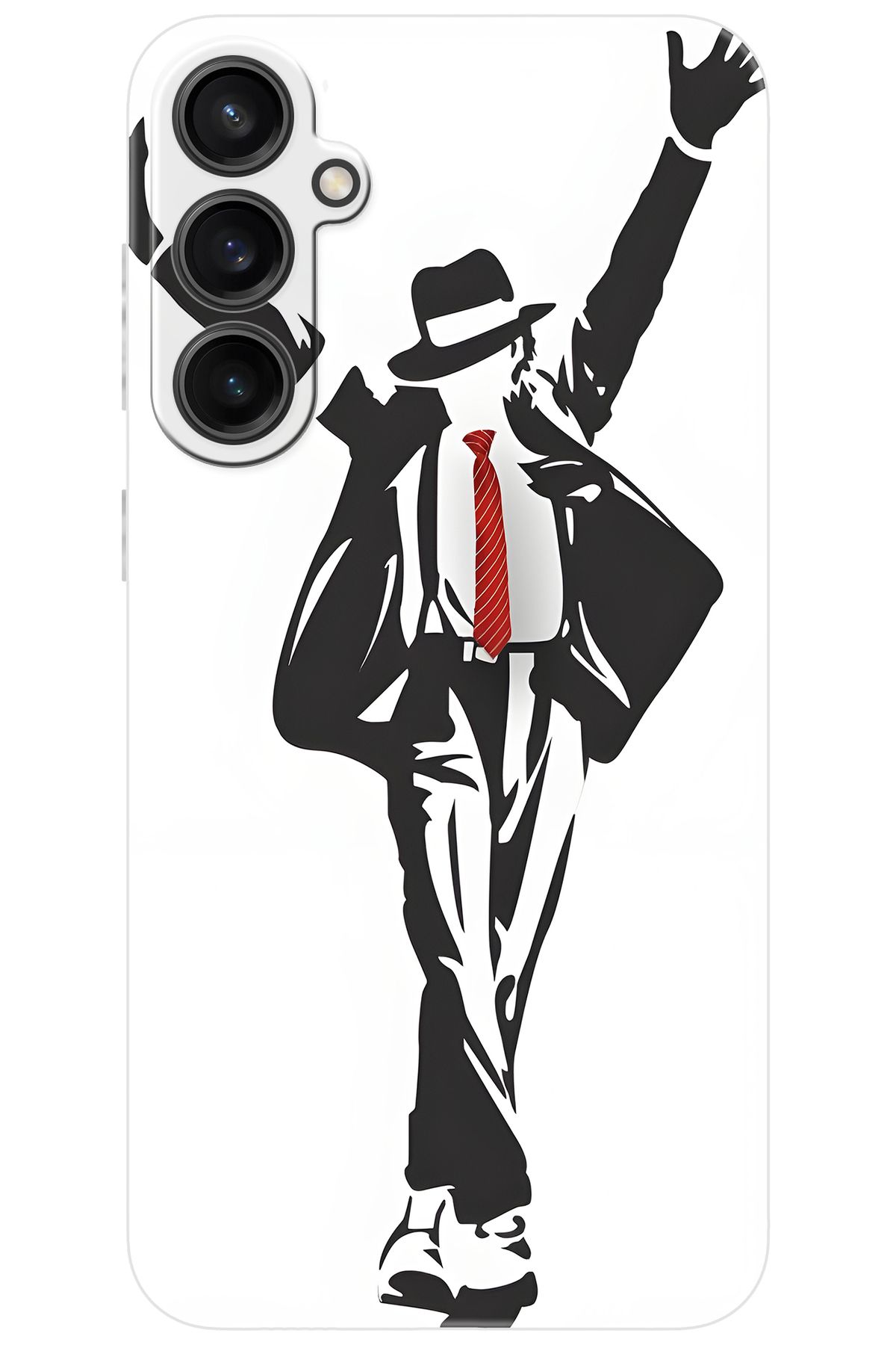 Ceppare Samsung Galaxy S23 FE (SM-S711B) Uyumlu Kılıf Desen Baskı Silikon Michael Jackson STK:705 CP-1BXydaZ