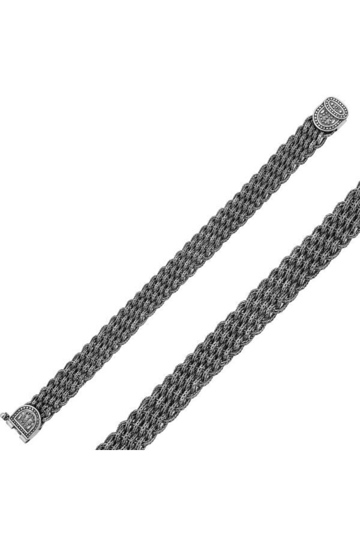 shop Elişi Örgü 925 Ayar Gümüş Erkek Bileklik