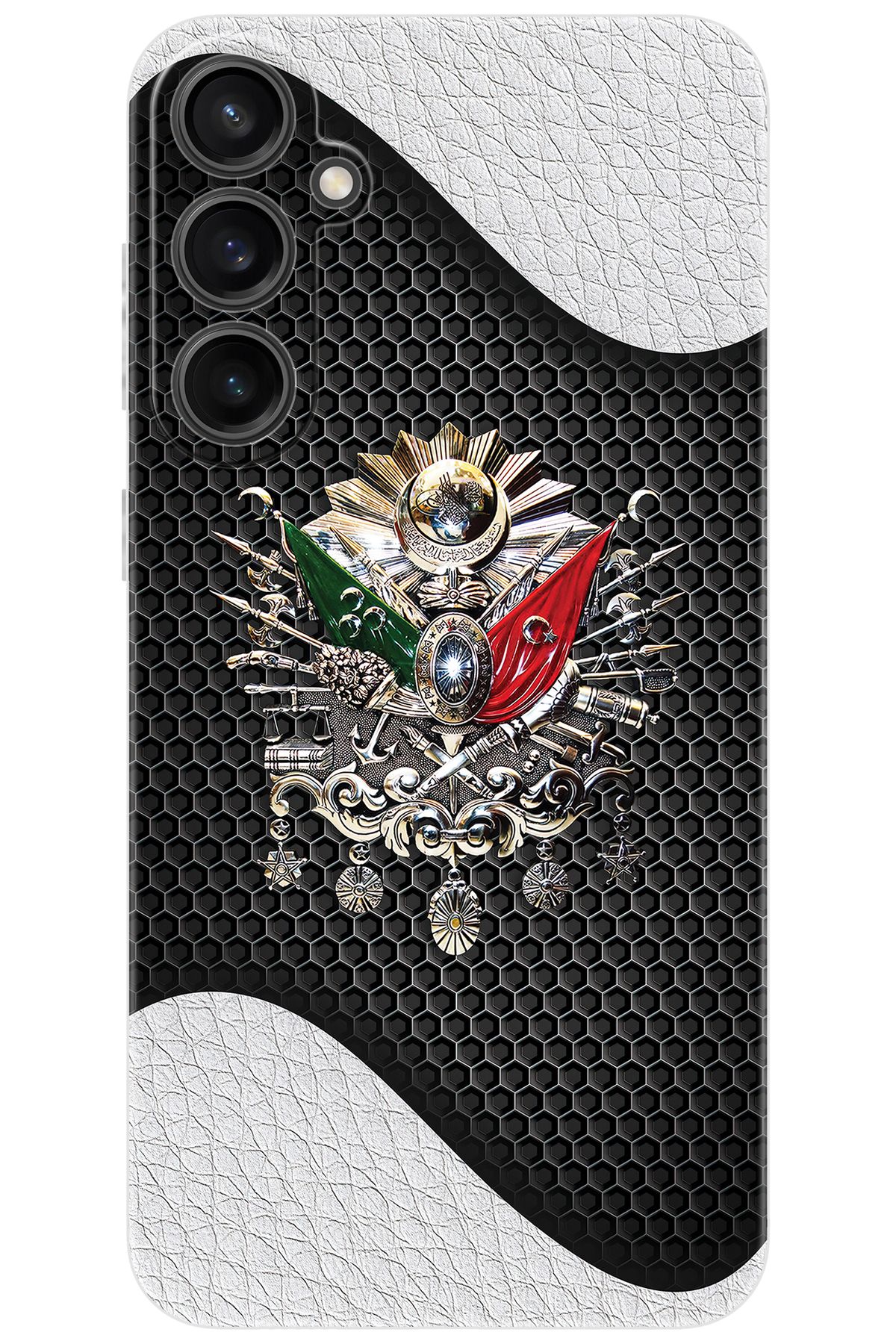 Ceppare Samsung Galaxy S23 FE (SM-S711B) Uyumlu Kılıf Desen Silikon Osmanlı Tuğra Tasarım STK:415 CP-t2qJOT2