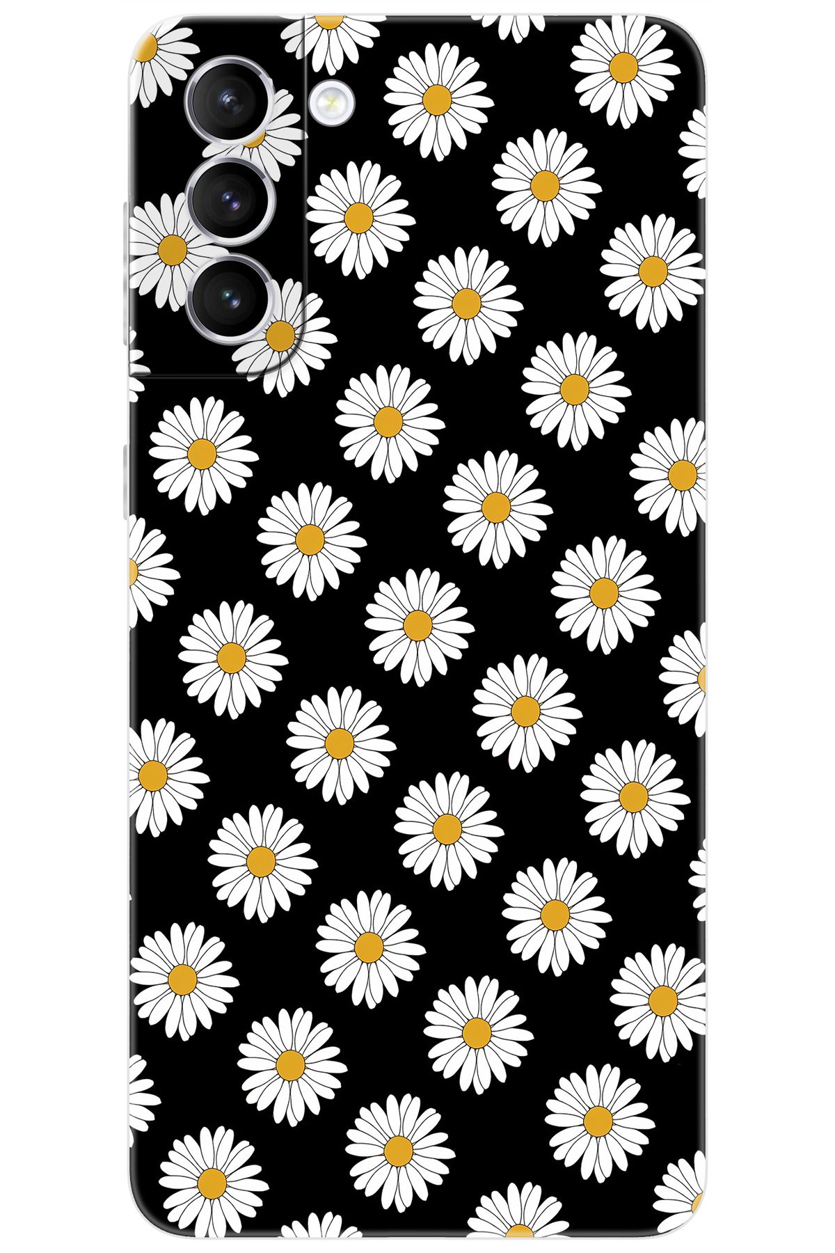 Ceppare Samsung Galaxy S21 PLUS (SM-G996B) Uyumlu Kılıf Desenli Silikon Papatya Serisi STK:634 CP-RQTLkmH