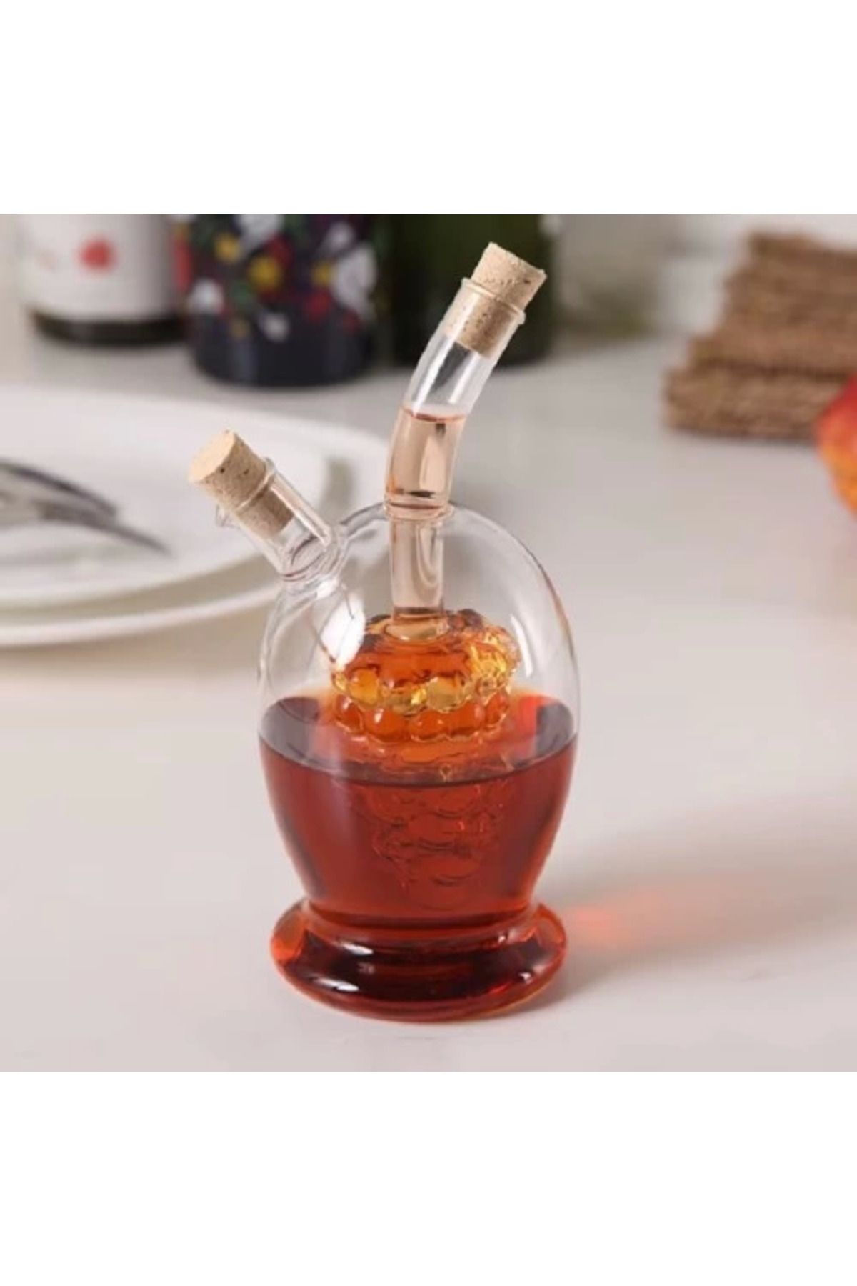 gizmurstore Cam 2'si 1 Arada Yağdanlık ve Sirkelik