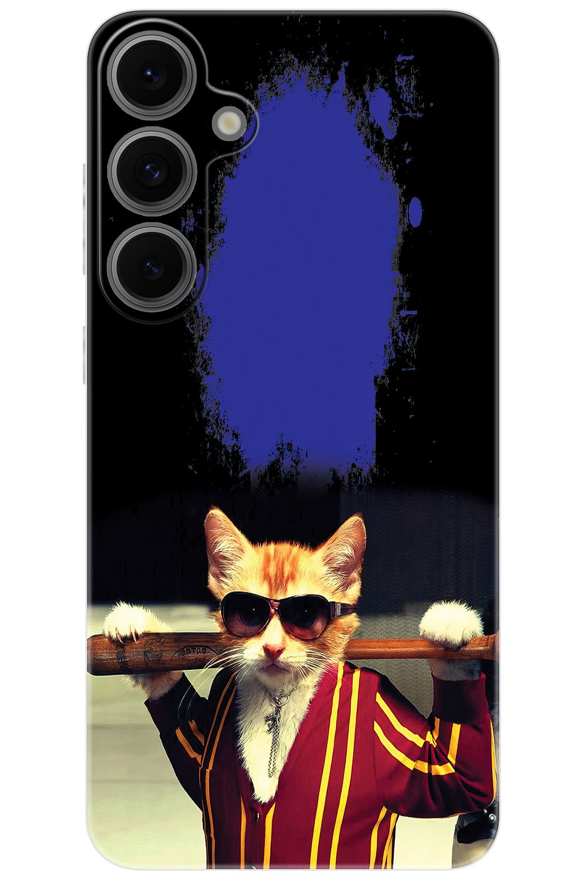 Ceppare Samsung Galaxy S24 FE (SM-S721B) Uyumlu Kılıf Desen Baskılı Silikon Artist Kedi STK:481 CP-xeohLsV
