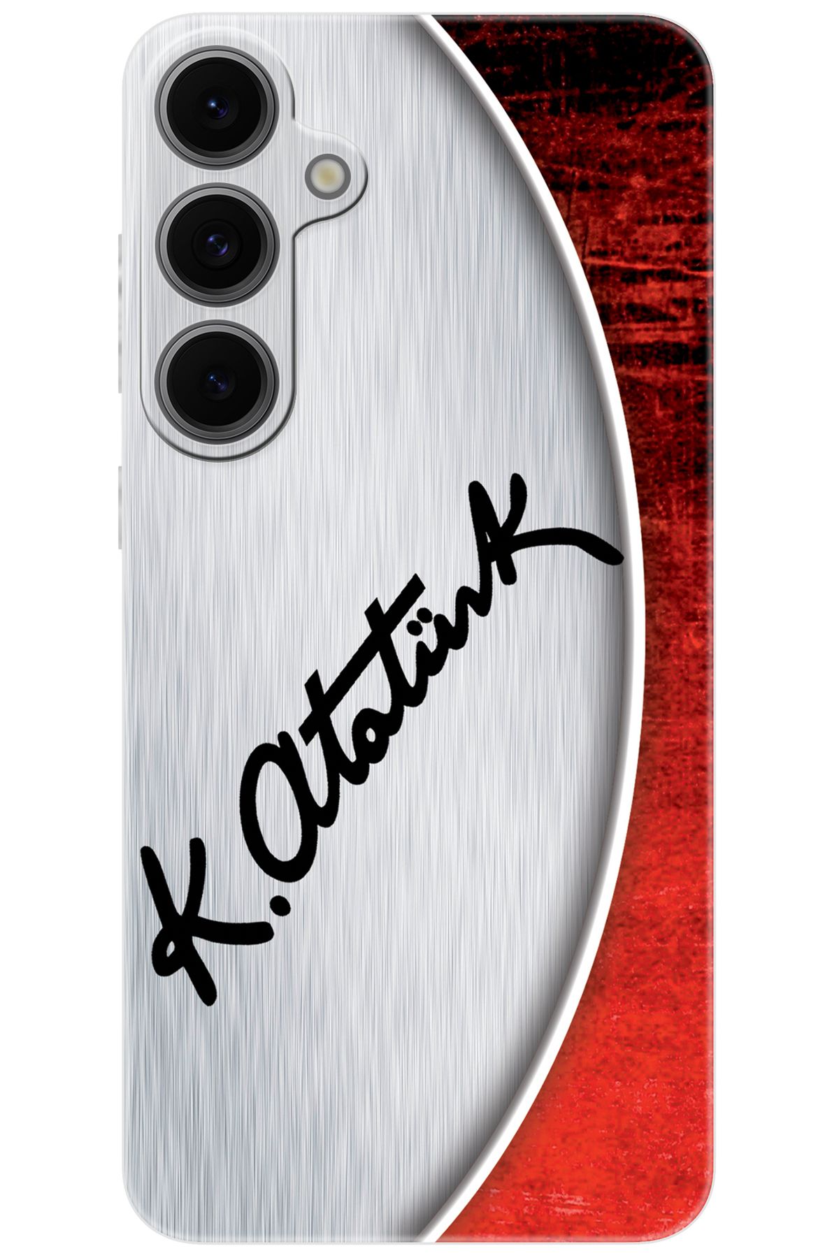 Ceppare Samsung Galaxy S24 FE (SM-S721B) Uyumlu Kılıf Desen Baskı Silikon Atatürk İmzası STK:393 CP-ajTjNZh