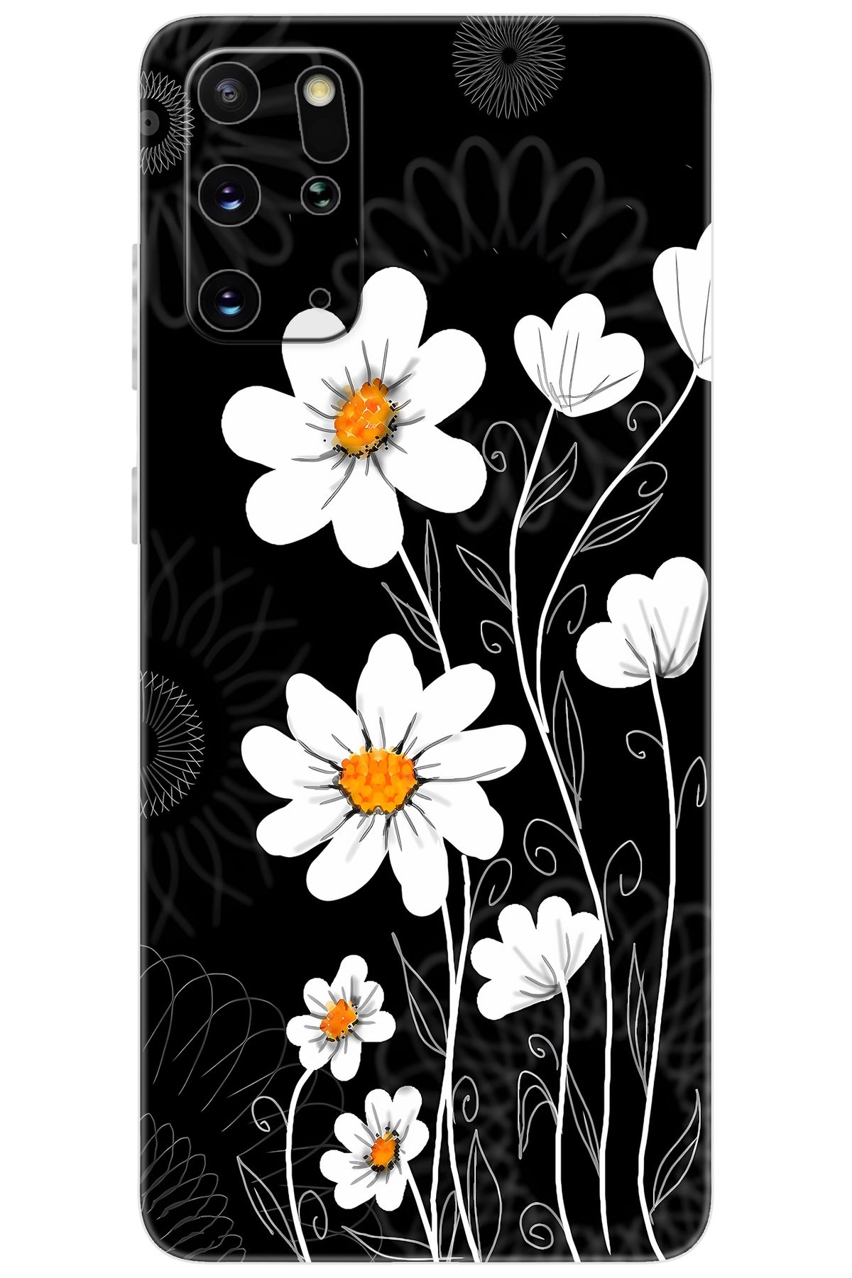 Ceppare Samsung Galaxy S20 PLUS (SM-G985F) Uyumlu Kılıf Desen Baskılı Silikon Papatya STK:693 CP-0hTmLQ3