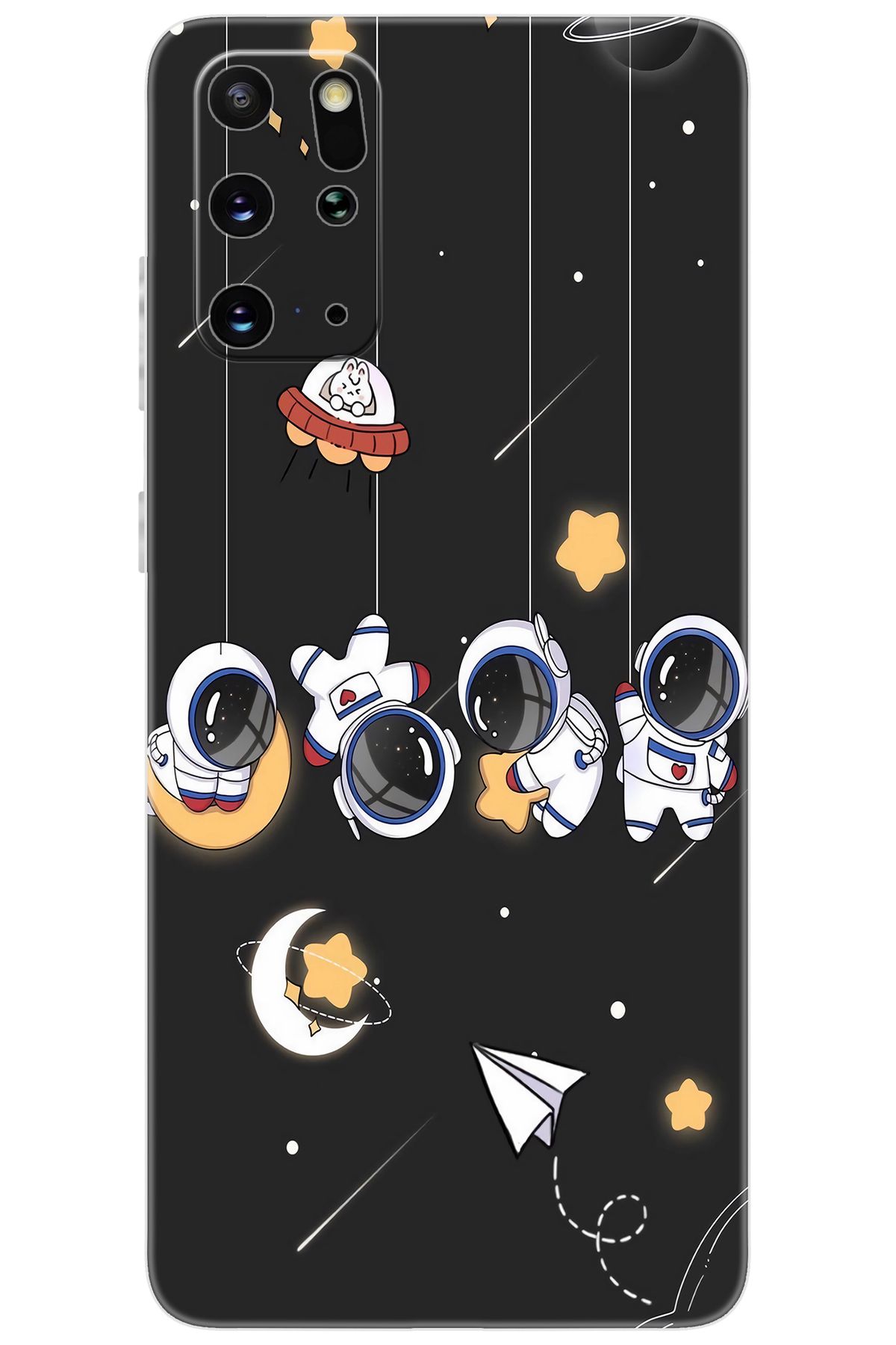 Ceppare Samsung Galaxy S20 PLUS (SM-G985F) Uyumlu Kılıf Silikon Sallanan Astronotlar STK:740 CP-svu7KGx