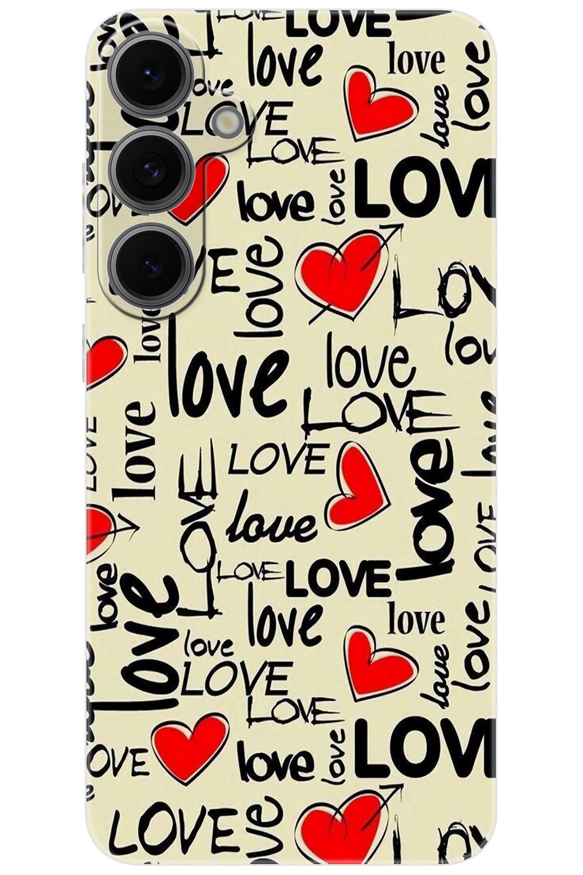 Ceppare Samsung Galaxy S24 FE (SM-S721B) Uyumlu Kılıf Desen Baskılı Silikon Love Serisi STK:728 CP-WFuEH9G