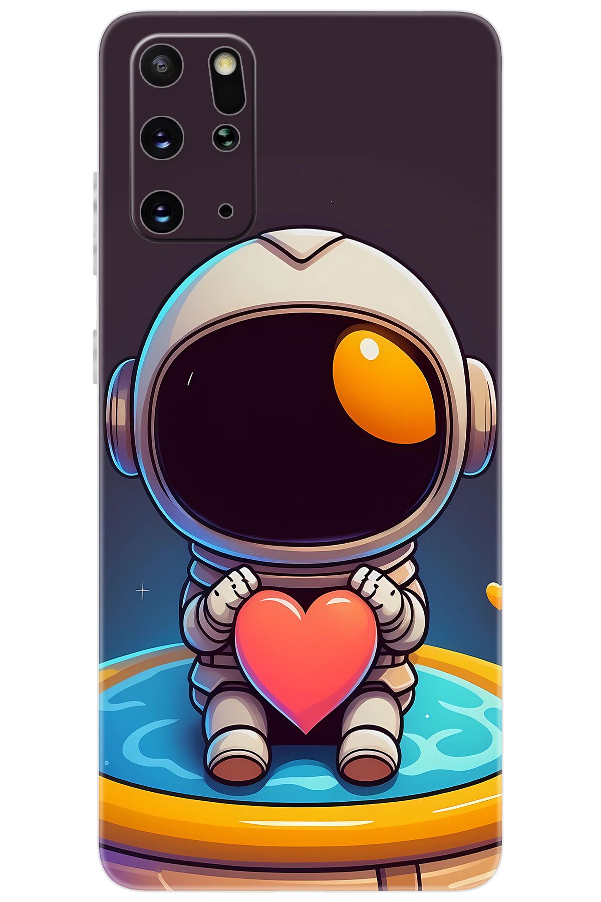 Ceppare Samsung Galaxy S20 PLUS (SM-G985F) Uyumlu Kılıf Desenli Silikon Sevimli Astronot STK:659 CP-ZWTFGug