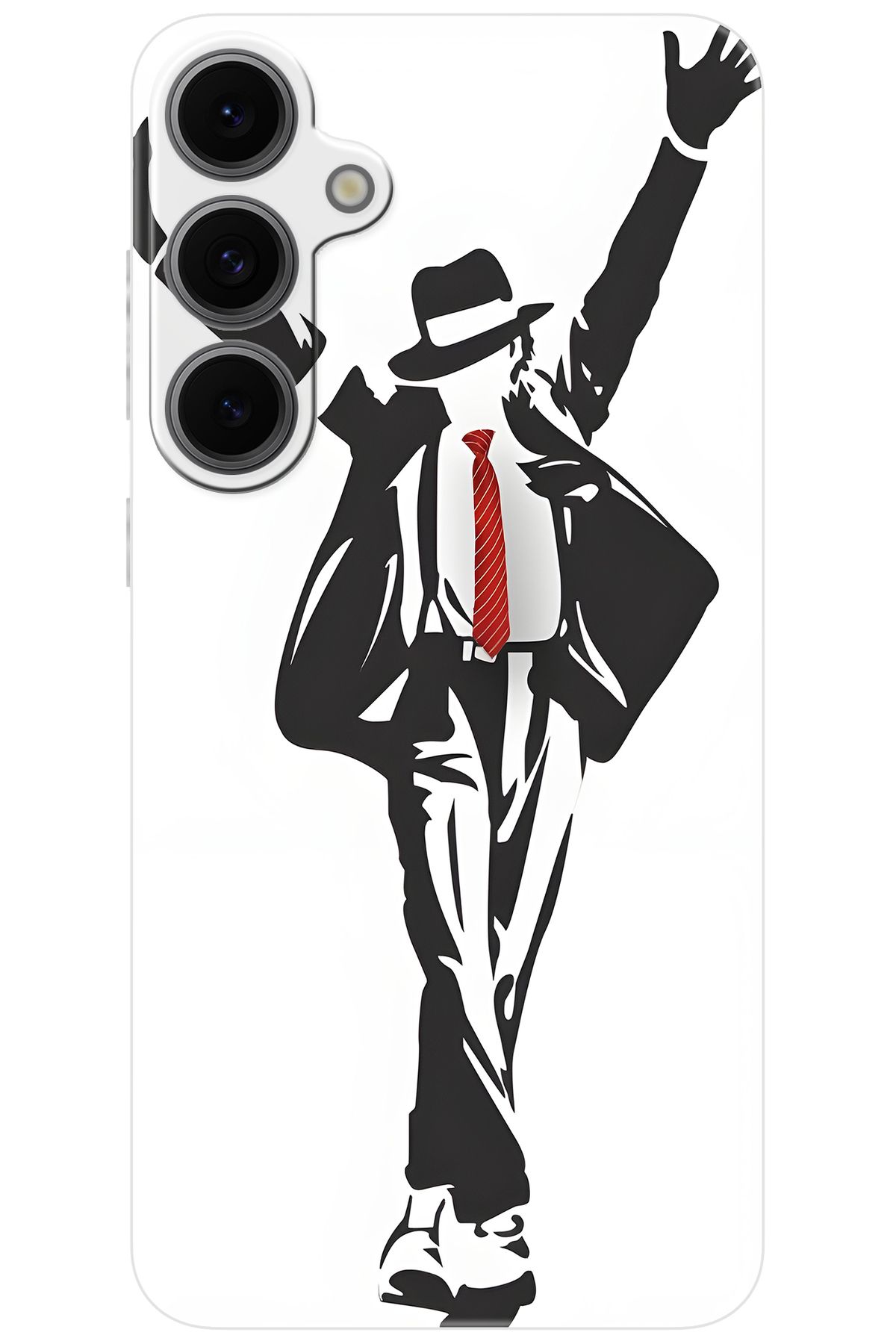 Ceppare Samsung Galaxy S24 FE (SM-S721B) Uyumlu Kılıf Desen Baskı Silikon Michael Jackson STK:705 CP-LAaBhWB