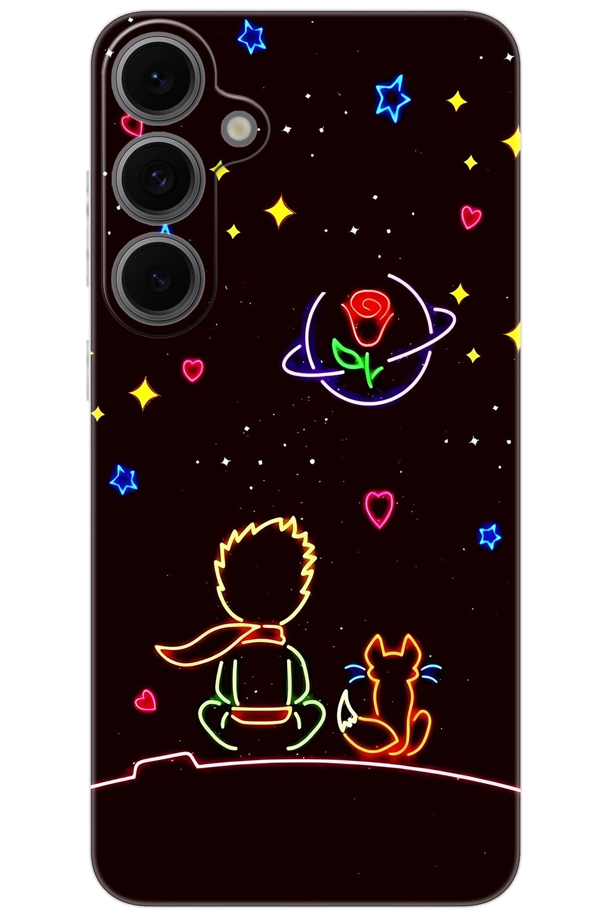 Ceppare Samsung Galaxy S24 FE (SM-S721B) Uyumlu Kılıf Desen Baskılı Silikon Küçük Prens STK:642 CP-uuUJ9nX