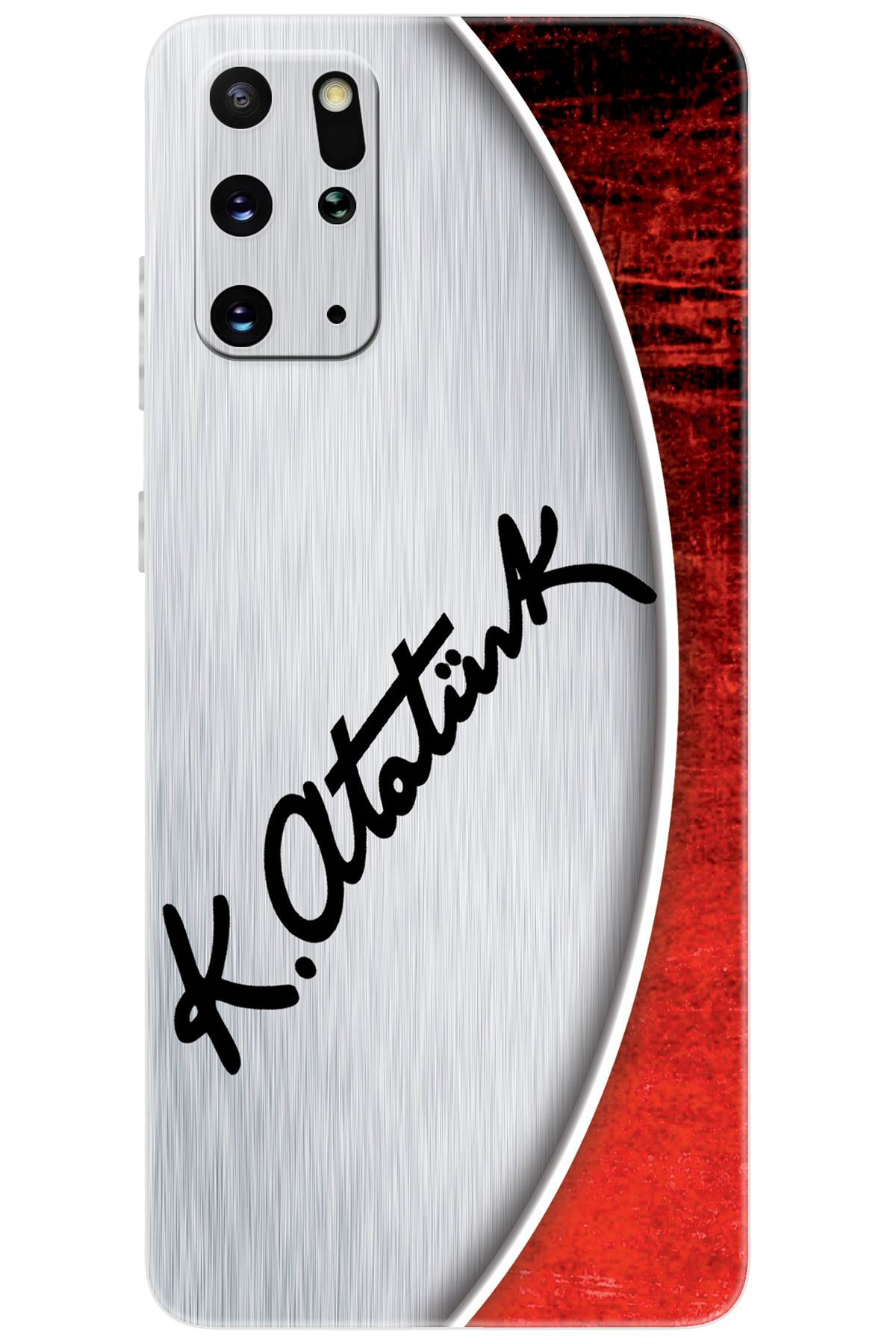 Ceppare Samsung Galaxy S20 PLUS (SM-G985F) Uyumlu Kılıf Desenli Silikon Atatürk İmzası STK:393 CP-pEEEfQC