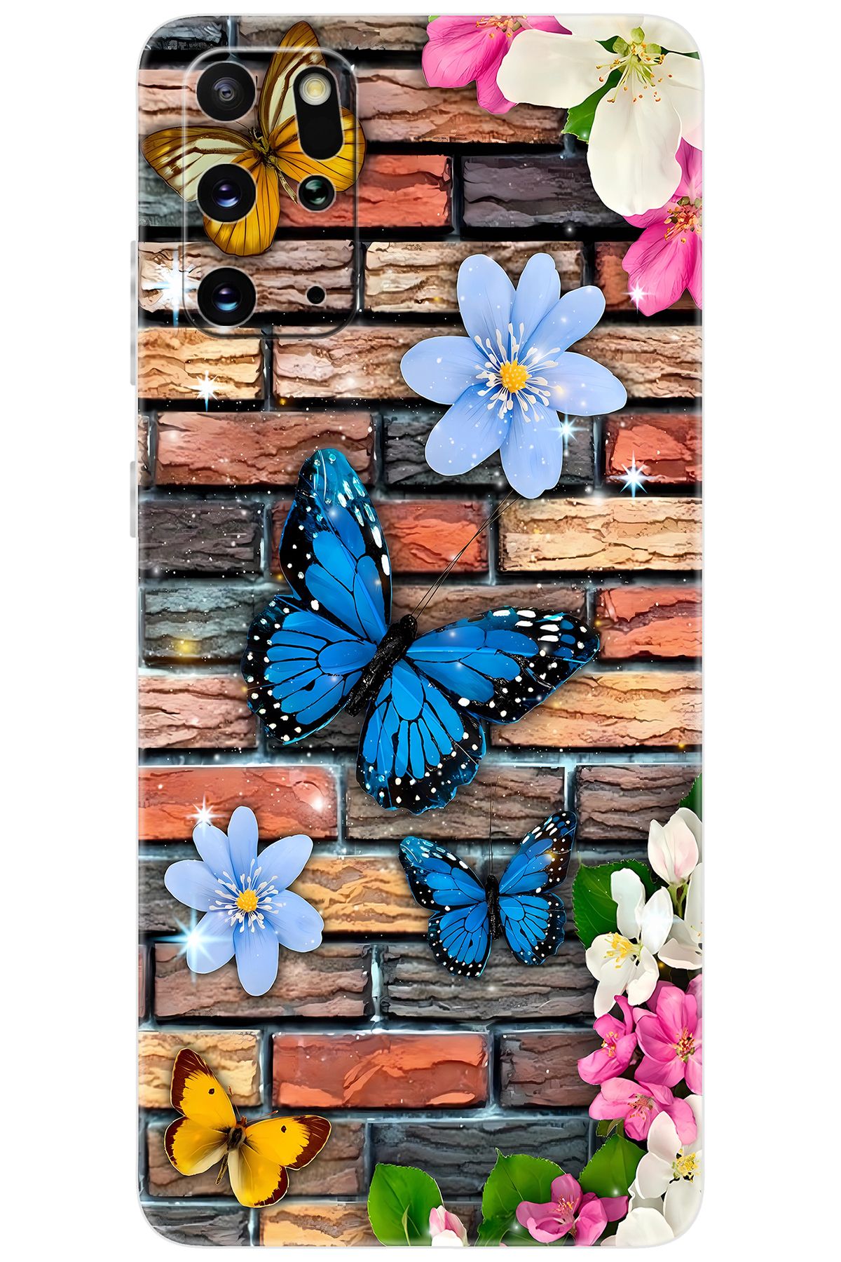 Ceppare Samsung Galaxy S20 PLUS (SM-G985F) Uyumlu Kılıf Desen Baskılı Silikon Kelebek STK:672 CP-a9AXaj8