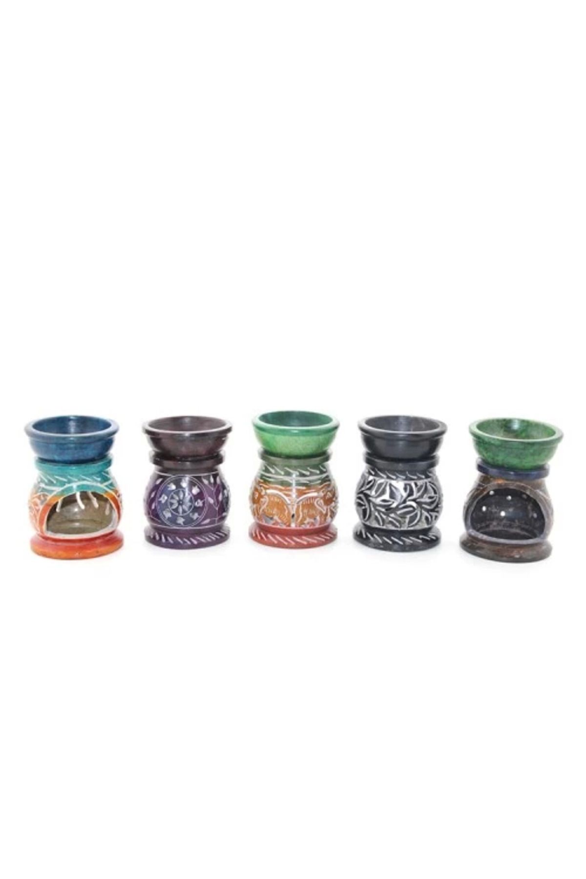 MELFSHOP Obsidian Taşı Buhurdanlık Model 6