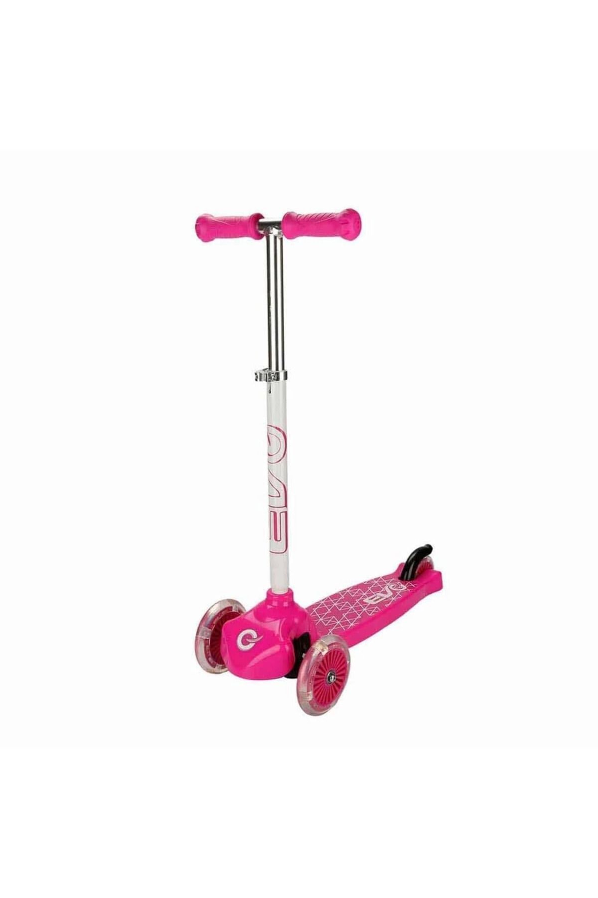 MELFSHOP Evo Işıklı 3 Tekerlekli Pembe Scooter