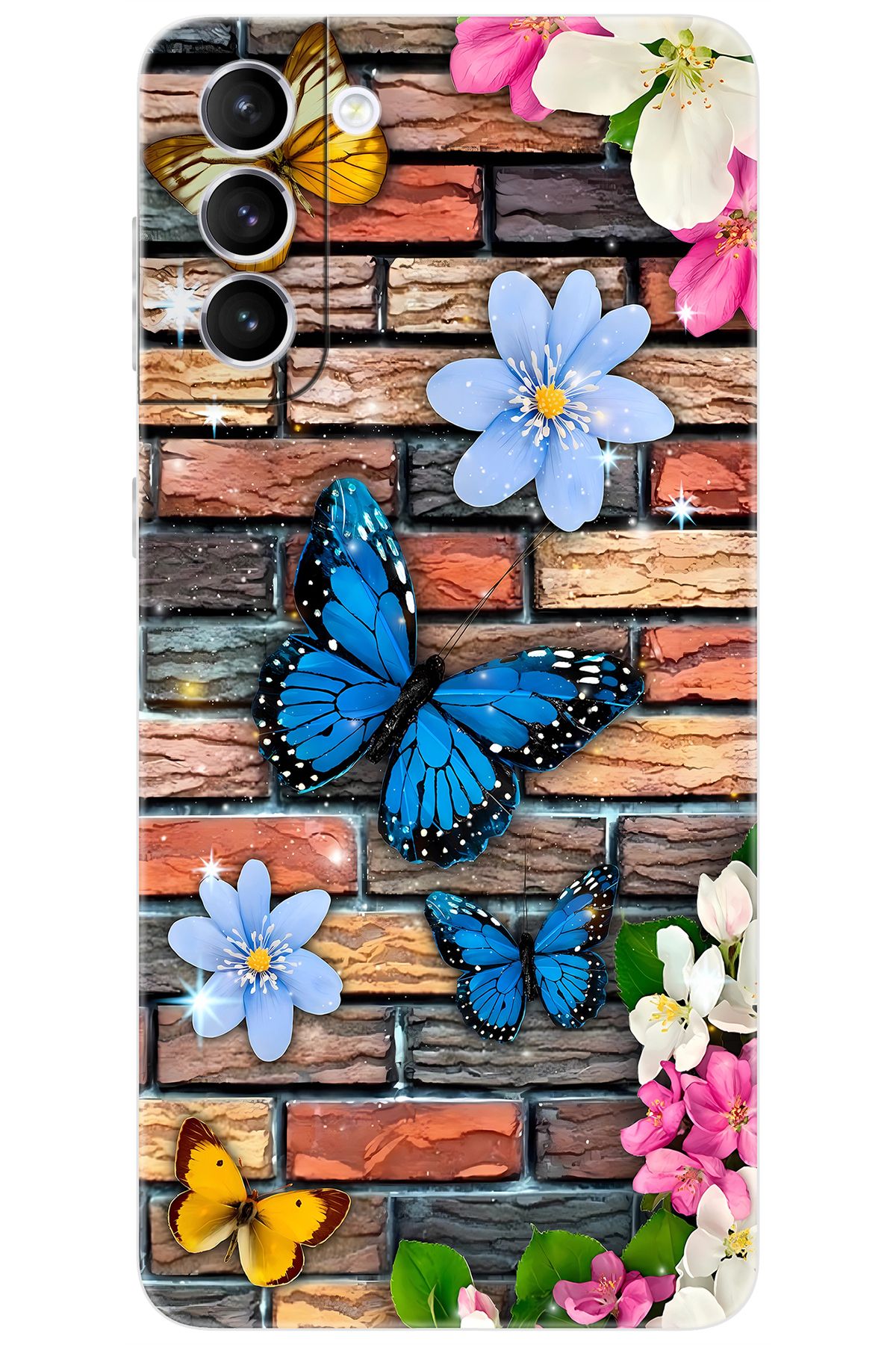 Ceppare Samsung Galaxy S21 PLUS (SM-G996B) Uyumlu Kılıf Desen Baskılı Silikon Kelebek STK:672 CP-wNKk6S8