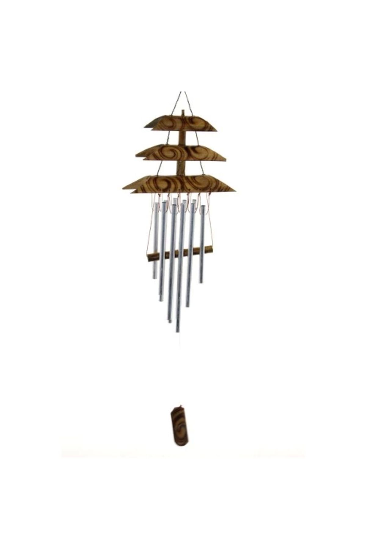 MELFSHOP Bambu Metal Çanlı Rüzgar Çanı