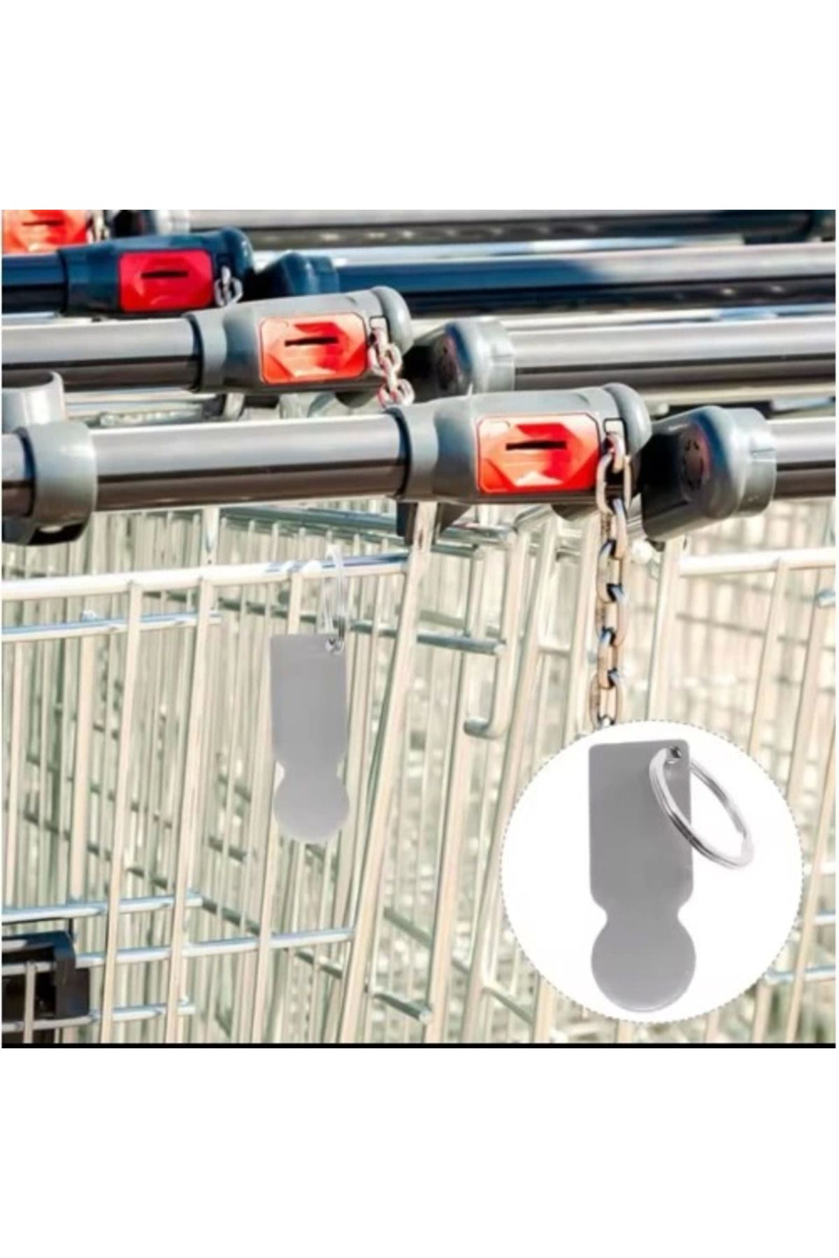 MT29 GİYİM Pratik Alışveriş Arabası Anahtarlığı