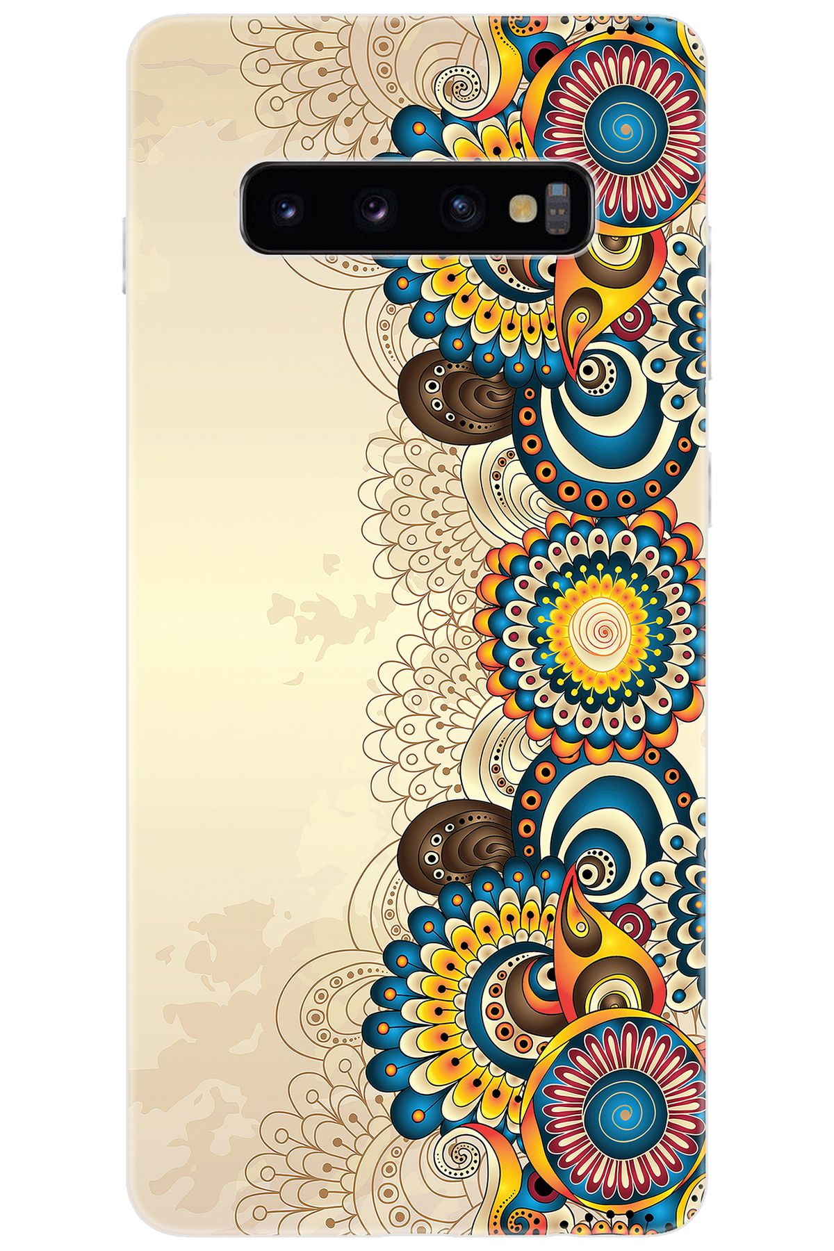 Ceppare Samsung Galaxy S10 PLUS (SM-G975F) Uyumlu Kılıf Silikon Dekoratif Çiçek Tasarım STK:531 CP-PagYMle